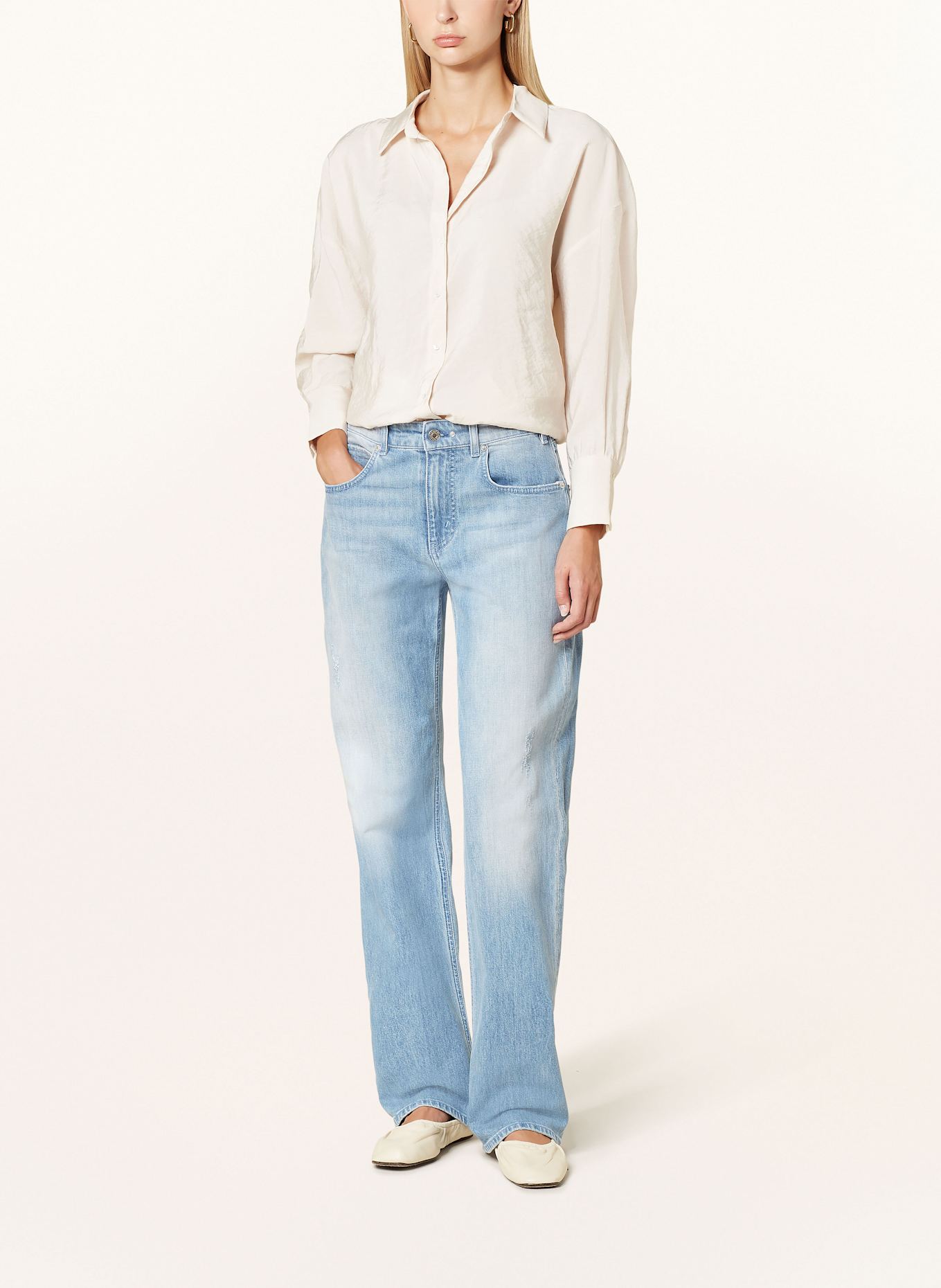 MAC DAYDREAM Straight Jeans SUNDAY: J425 lake blue wash