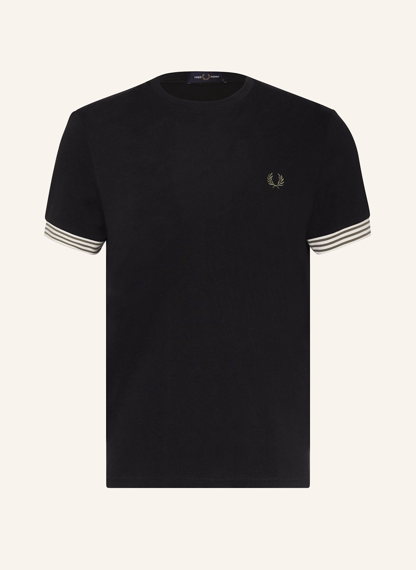 FRED PERRY Tričko z piké: ČERNÁ