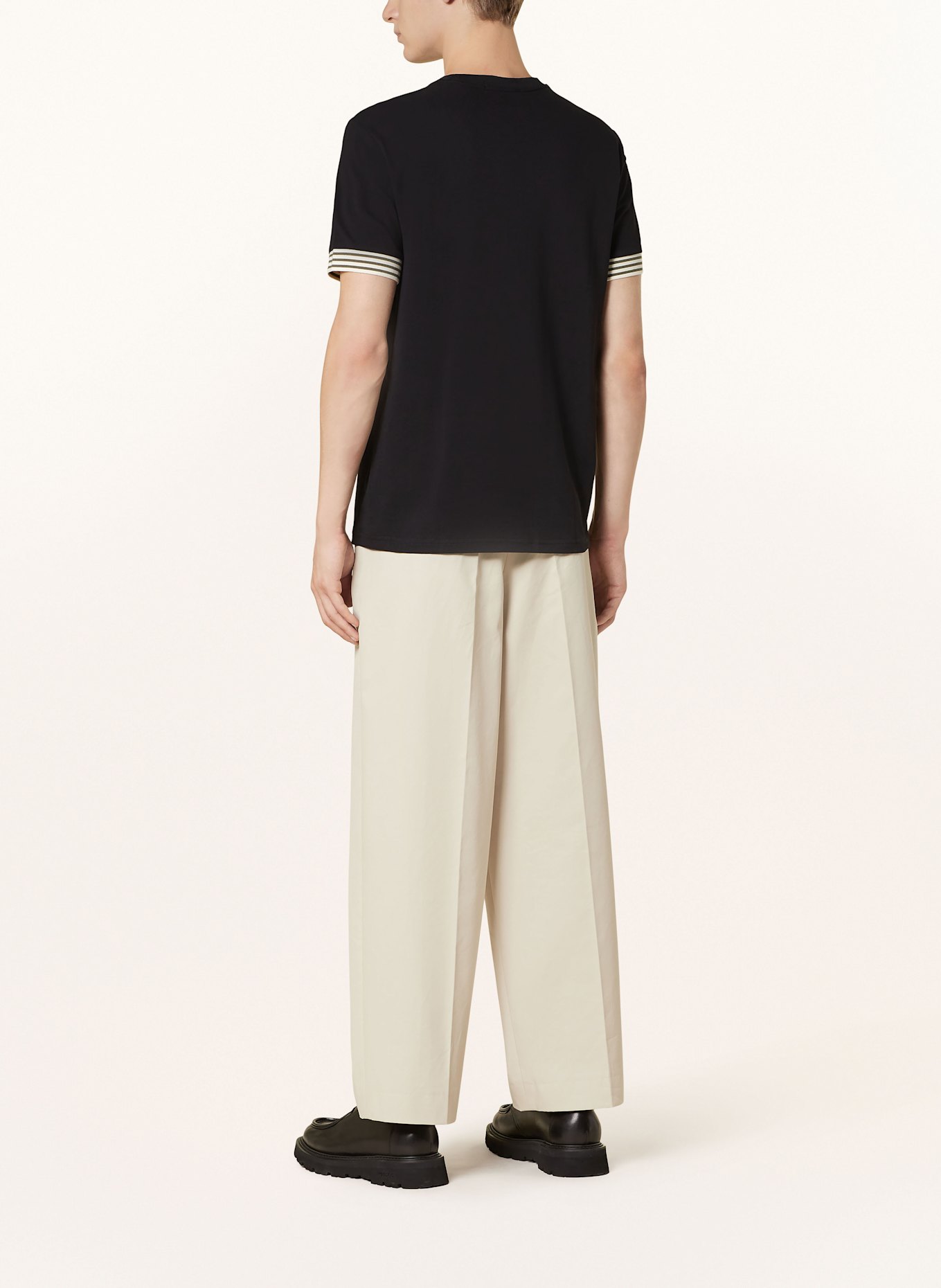 FRED PERRY Tričko z piké: ČERNÁ