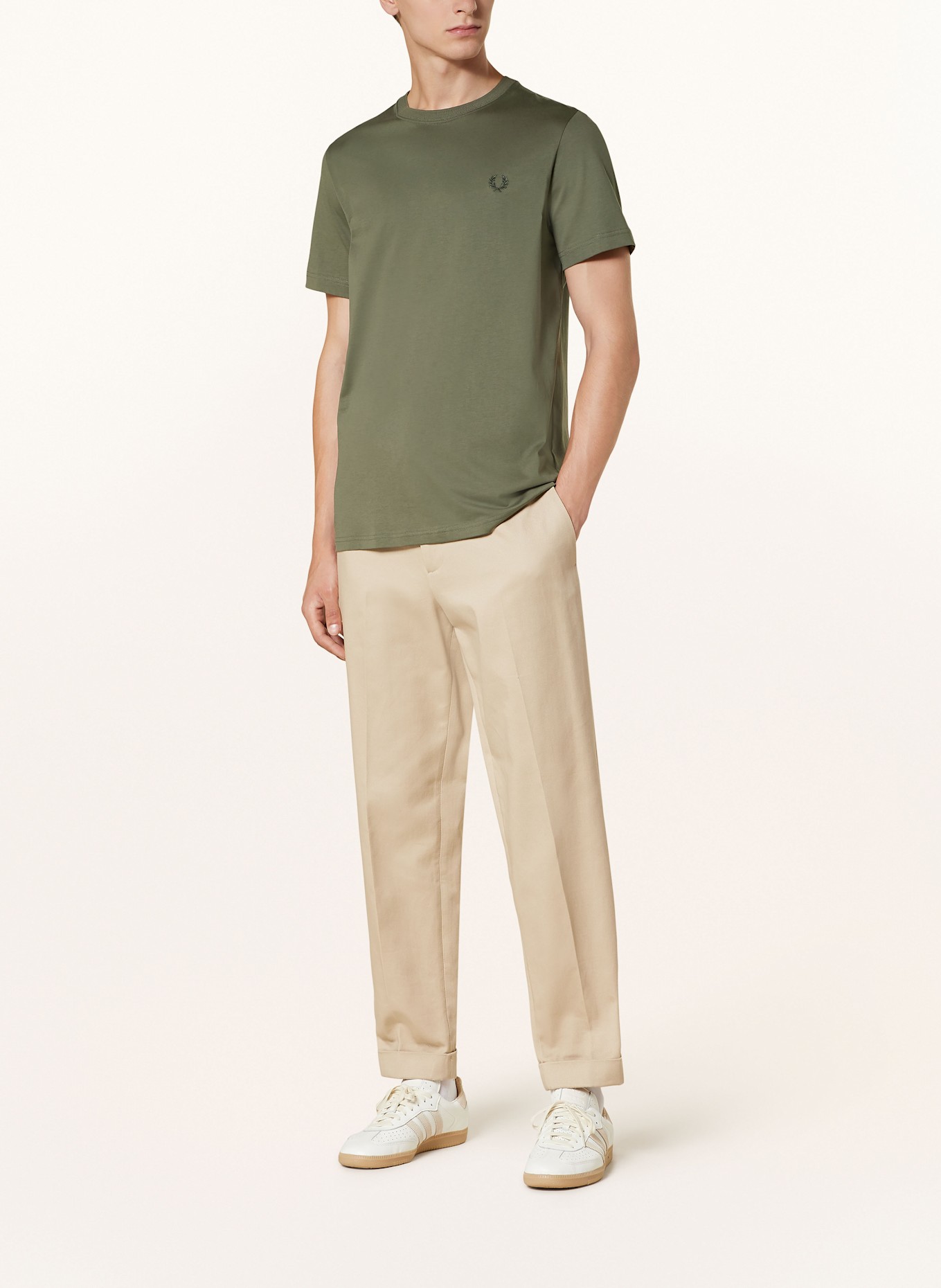 FRED PERRY T-shirt, Color: KHAKI (Image 2)