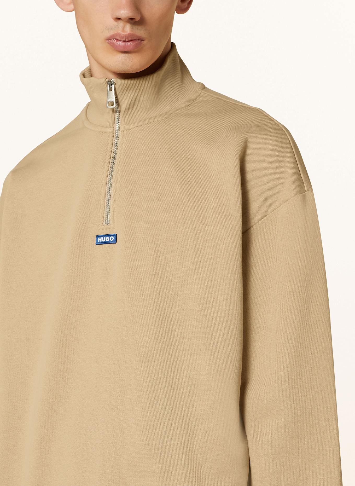HUGO BLUE Sweat-Troyer NEELER, Farbe: BEIGE (Bild 4)