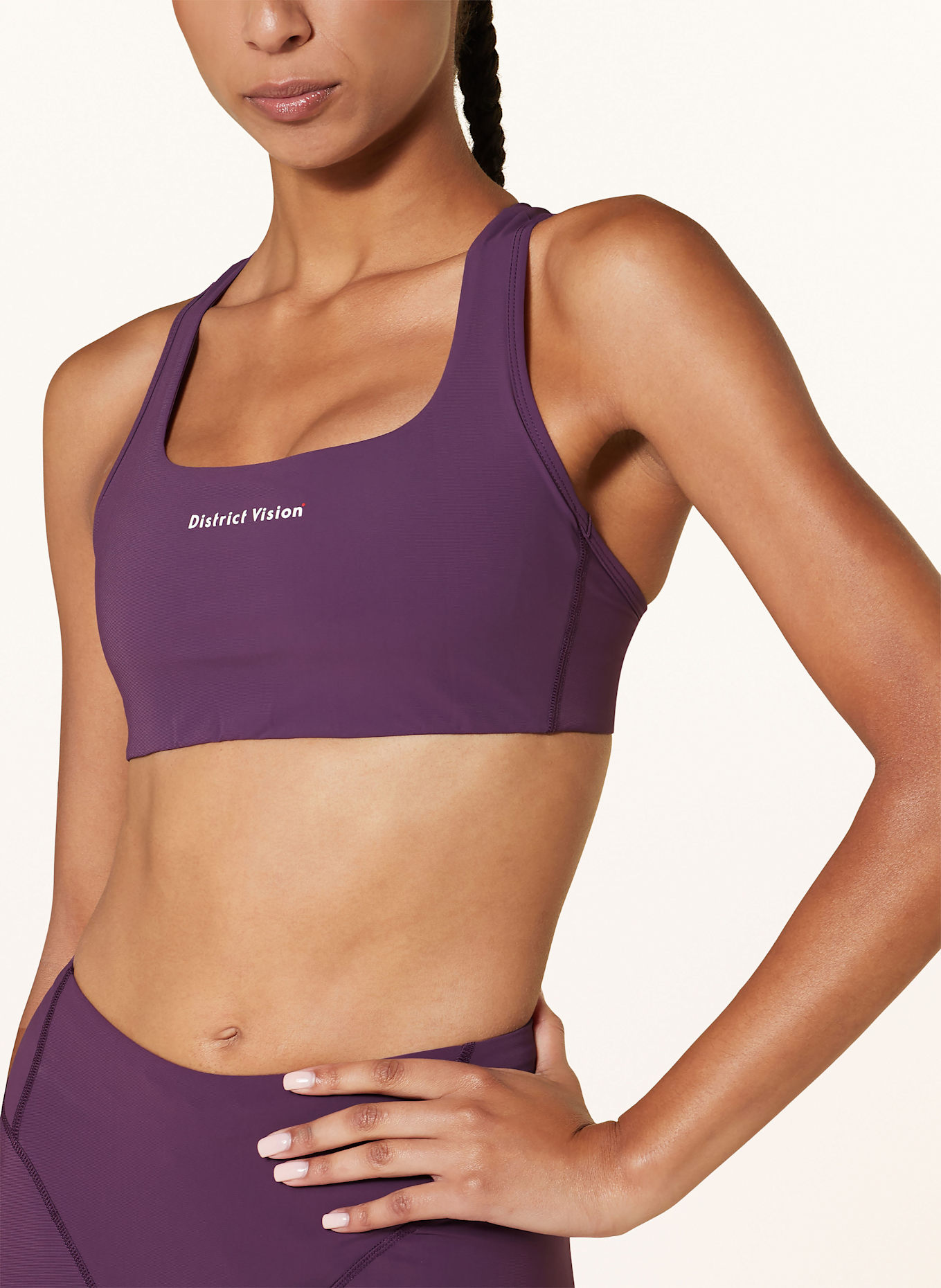 District Vision Sportovní podprsenka TWIN LAYER: NIGHTSHADE