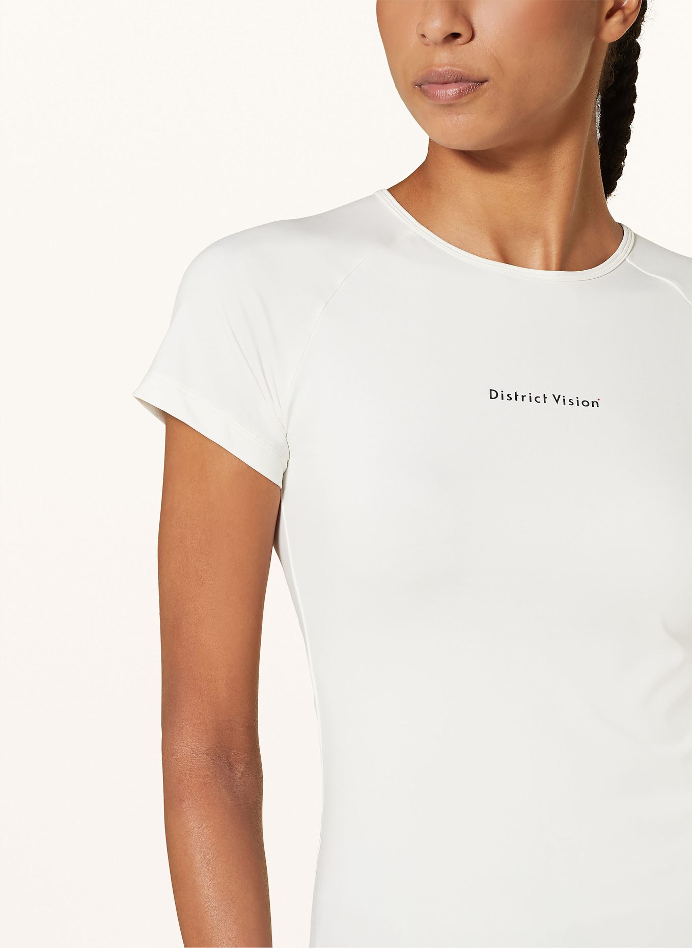 District Vision Running shirt, Color: WHITE (Image 4)