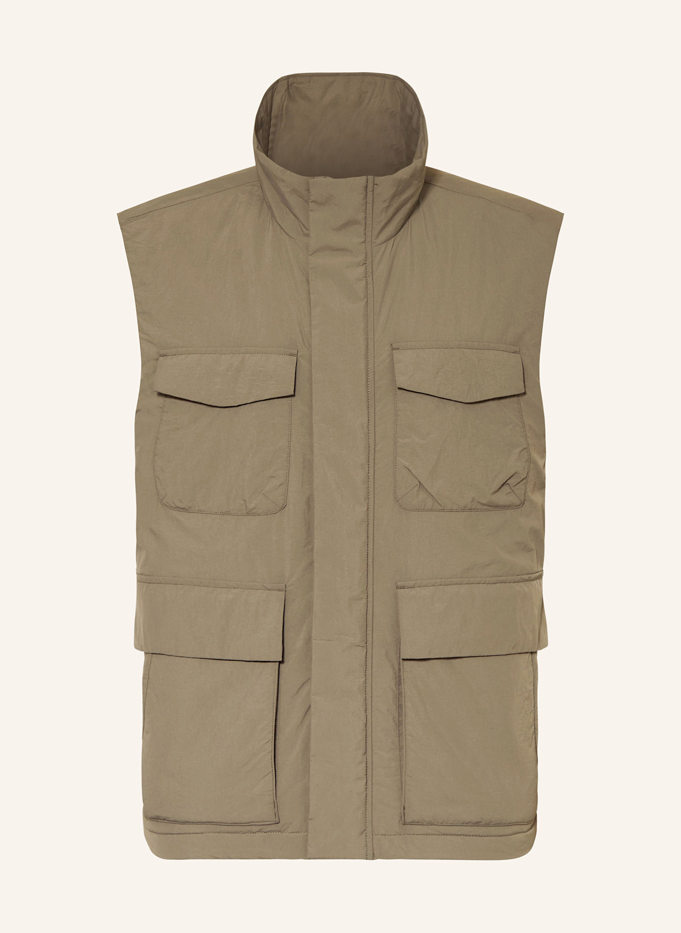 NN.07 PERRY quilted vest, Color: KHAKI (Image 1)