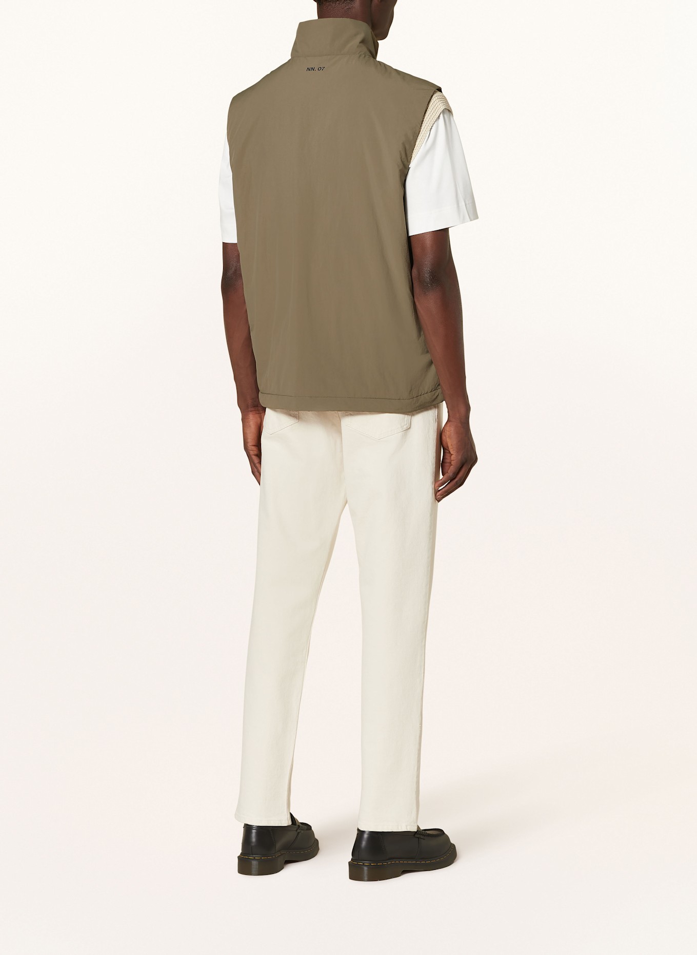 NN.07 PERRY quilted vest, Color: KHAKI (Image 3)