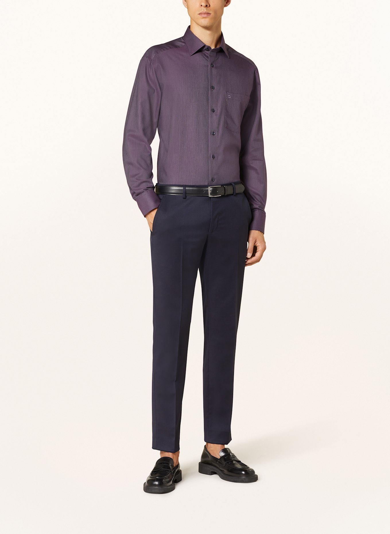 OLYMP Hemd Luxor comfort fit: DUNKELLILA