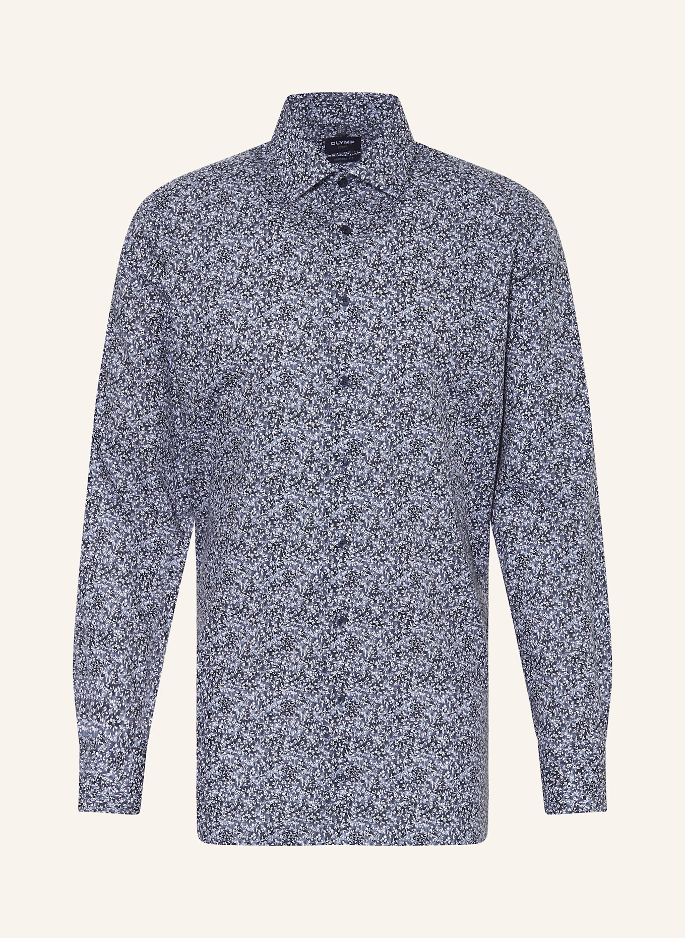 OLYMP Hemd Luxor modern fit: DUNKELBLAU / WEISS