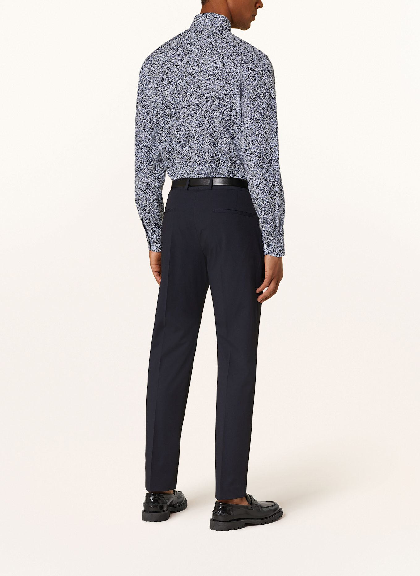 OLYMP Hemd Luxor modern fit: DUNKELBLAU / WEISS