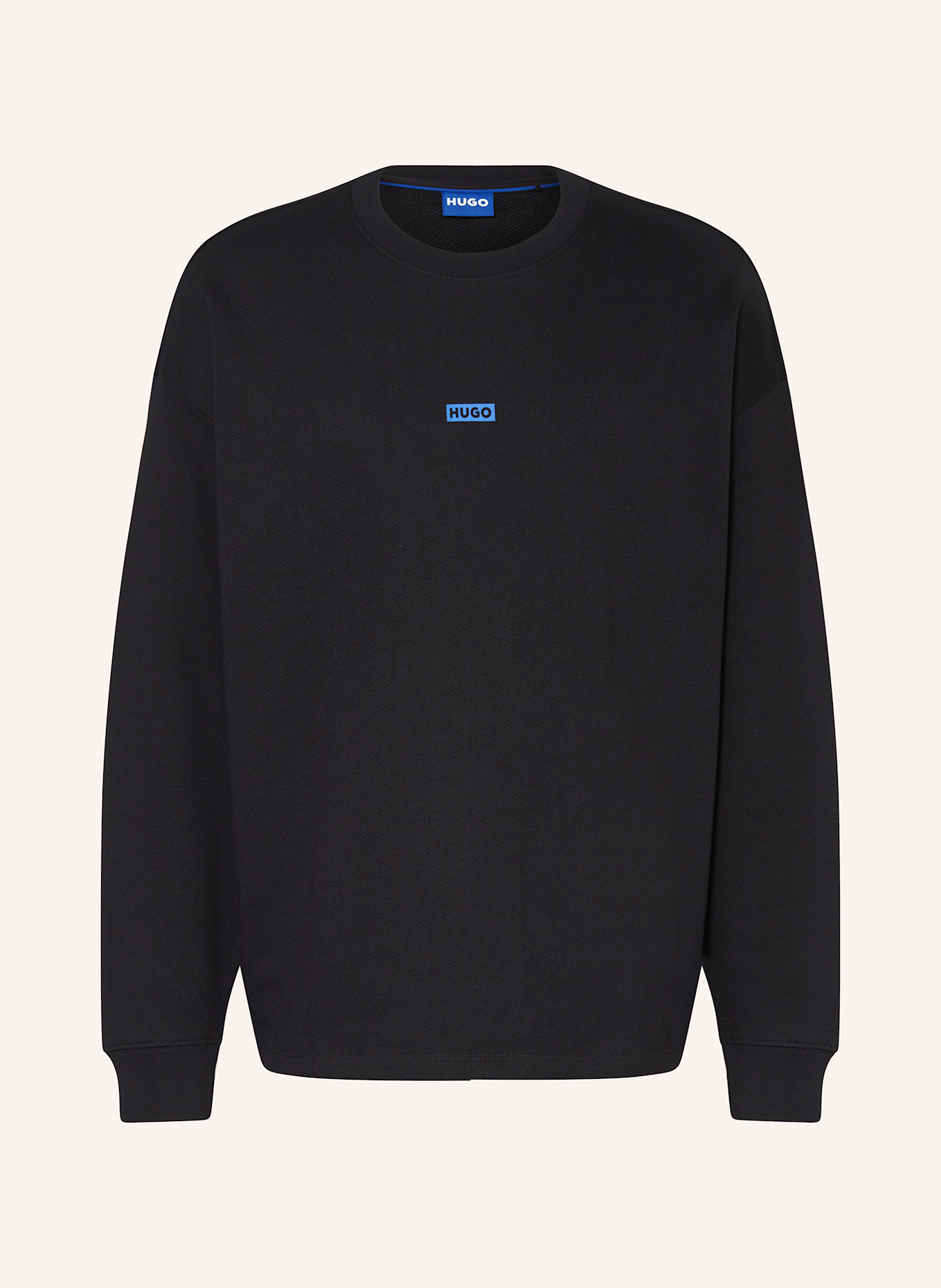 HUGO Bluza nierozpinana NAVIU: CZARNY / NIEBIESKI