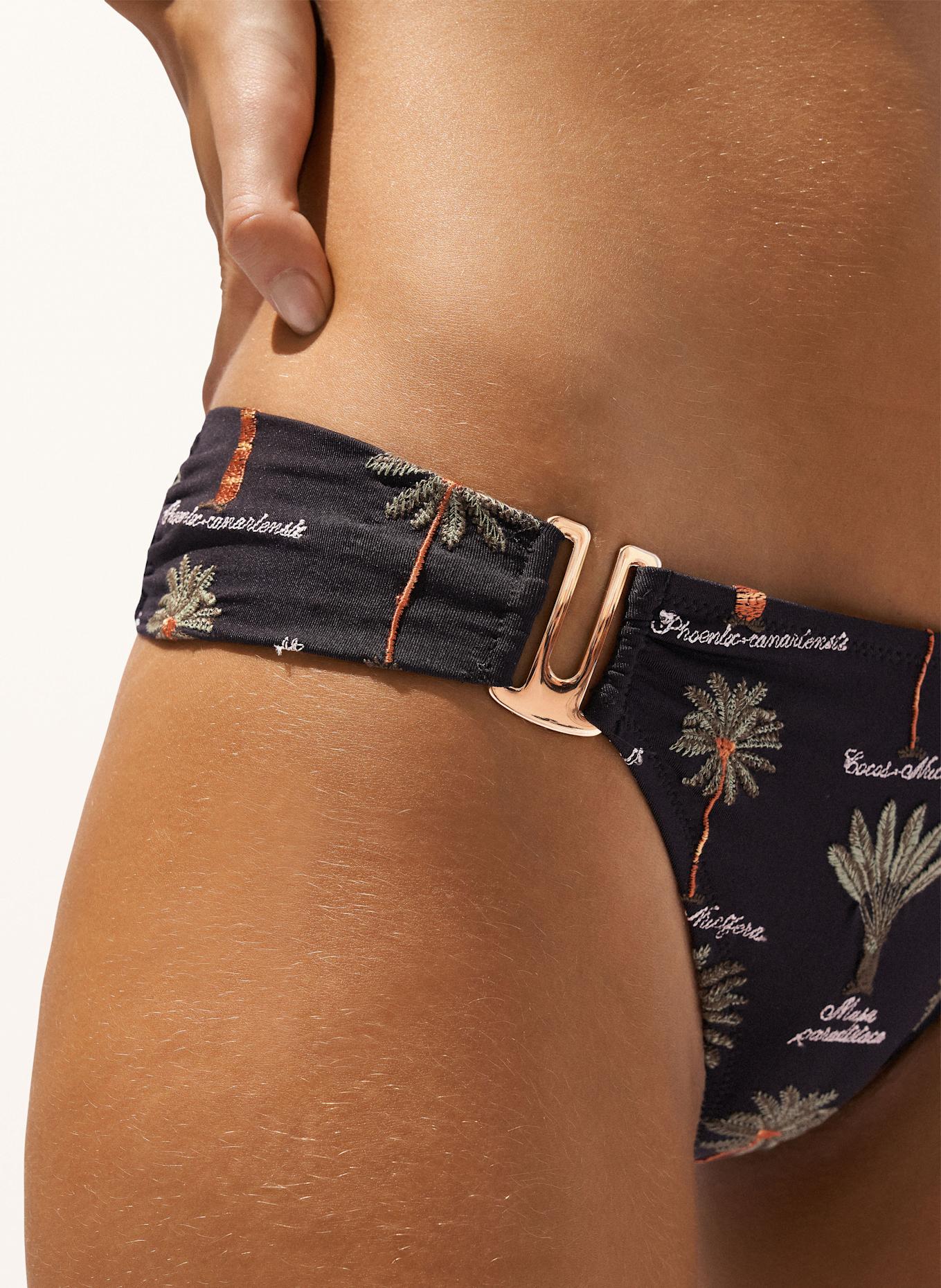 watercult Brazilian-Bikini-Hose ART HERBARIA: SCHWARZ / GRÜN