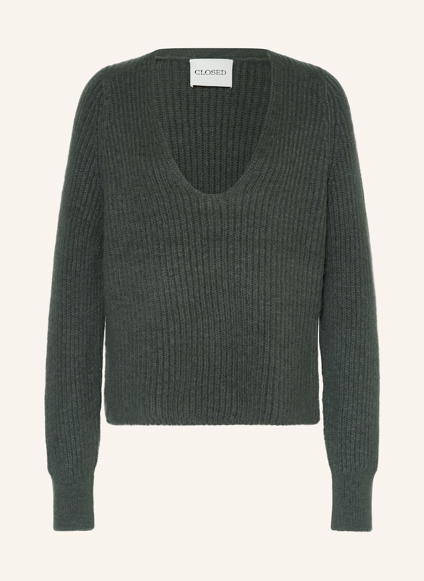 Strickpullover Closed V Pullover Cashmere Closed Damen Strickpullover Light  Pink Cashmere Blend