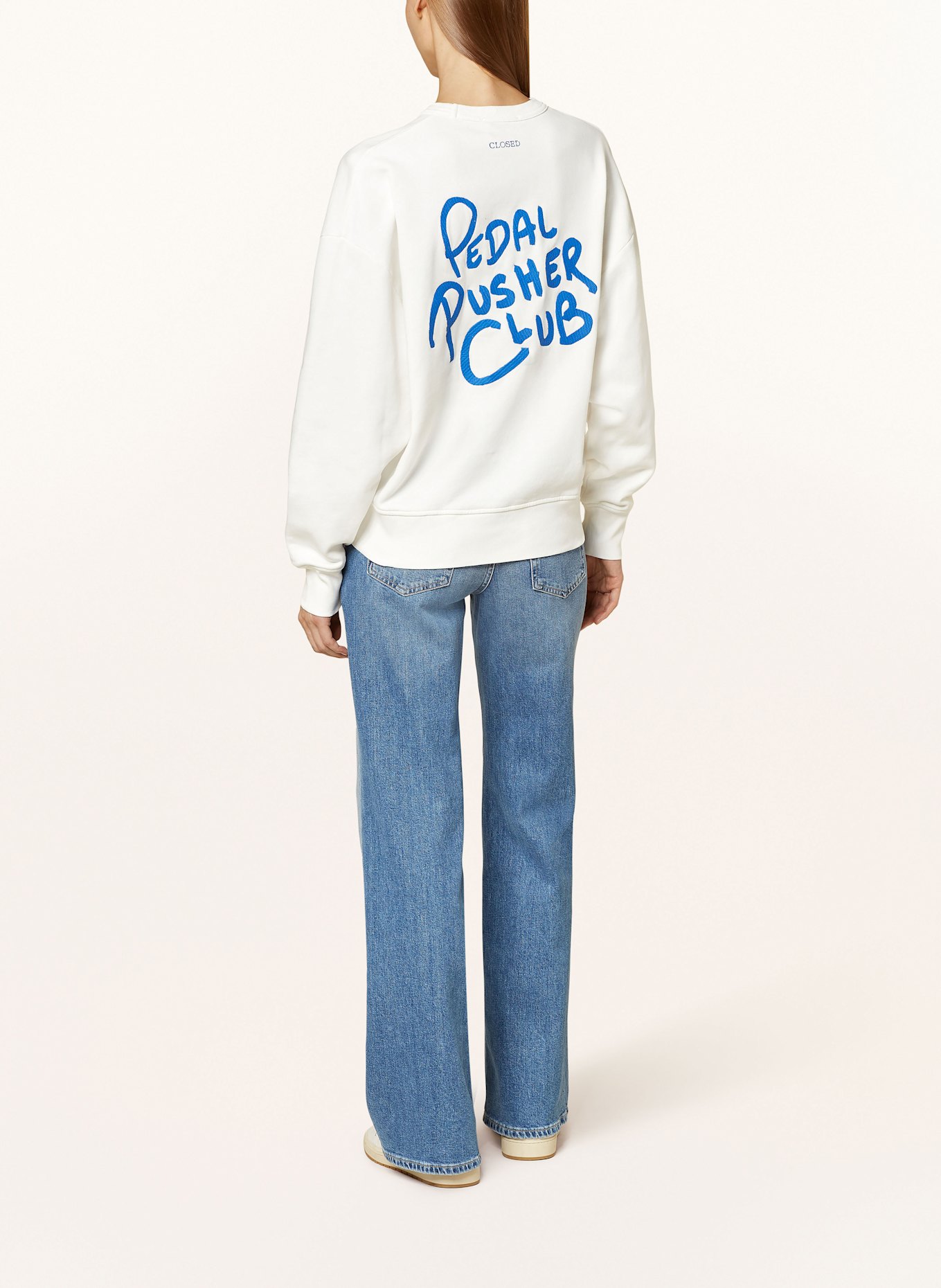 CLOSED Sweatshirt with embroidery, Color: WHITE (Image 2)