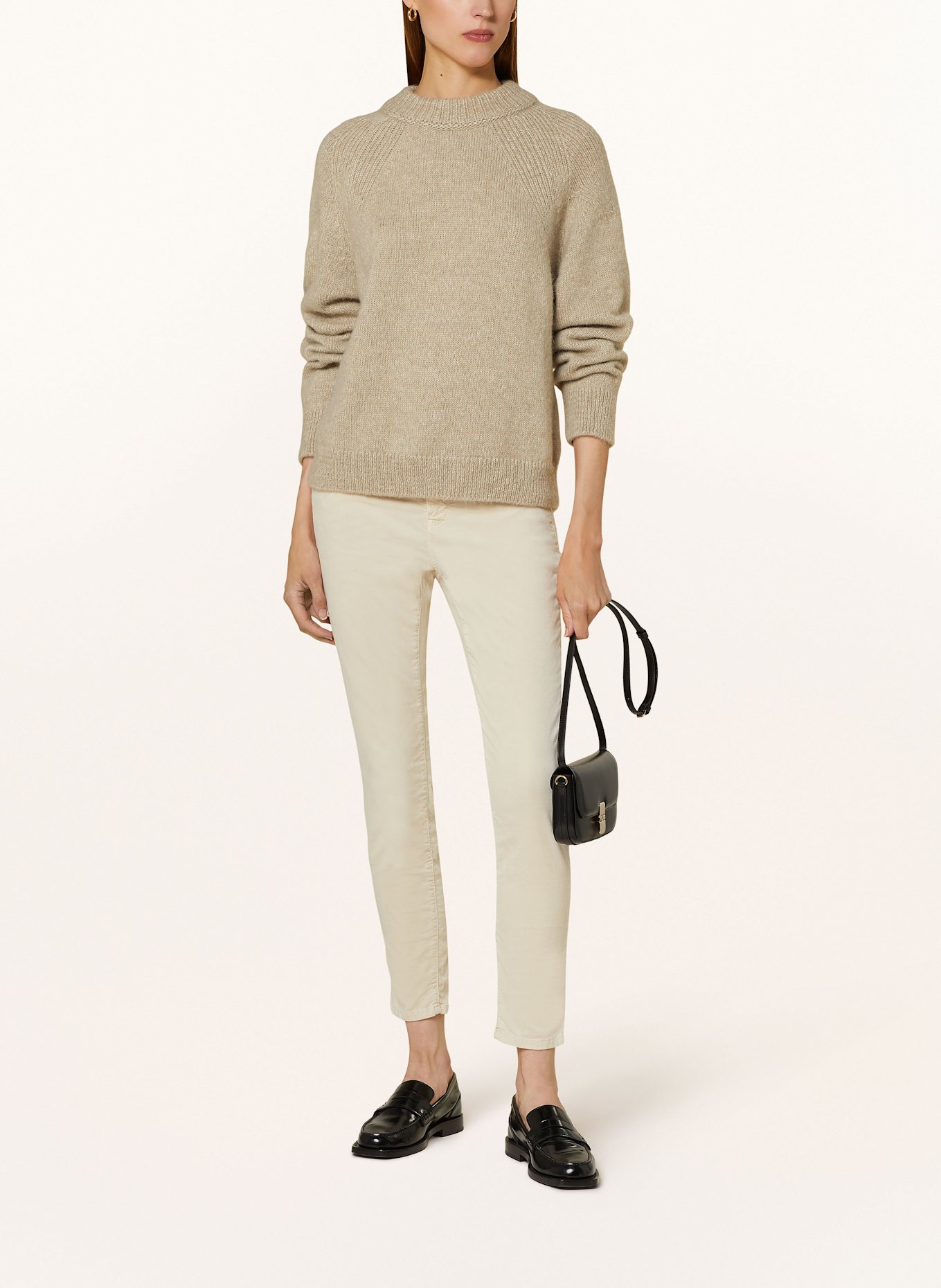 CLOSED Philosophy Di Lorenzo Serafini cropped pinstripe shirt, Farbe: HELLGRÜN/ BEIGE (Bild 2)