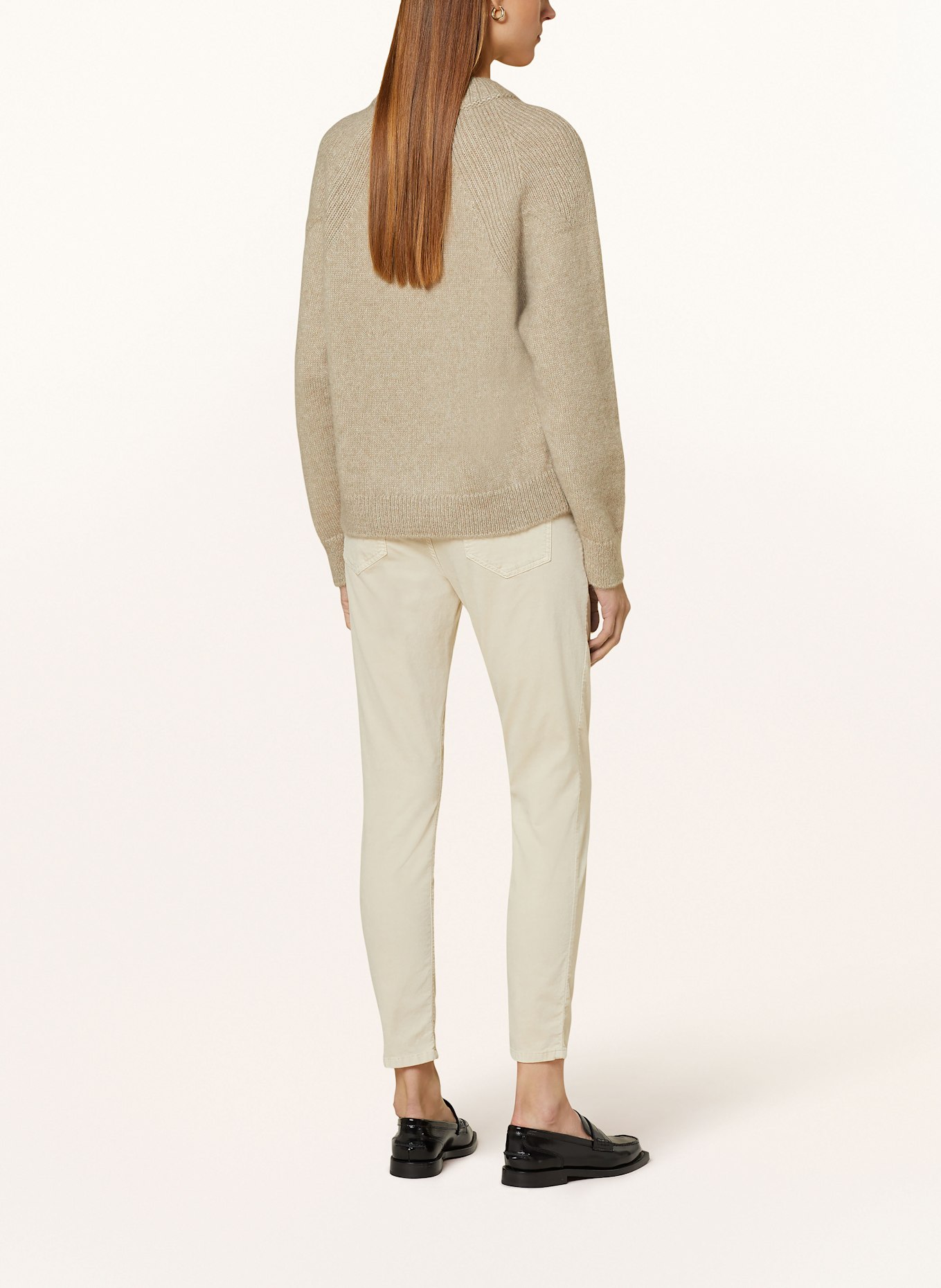 CLOSED Philosophy Di Lorenzo Serafini cropped pinstripe shirt, Farbe: HELLGRÜN/ BEIGE (Bild 3)