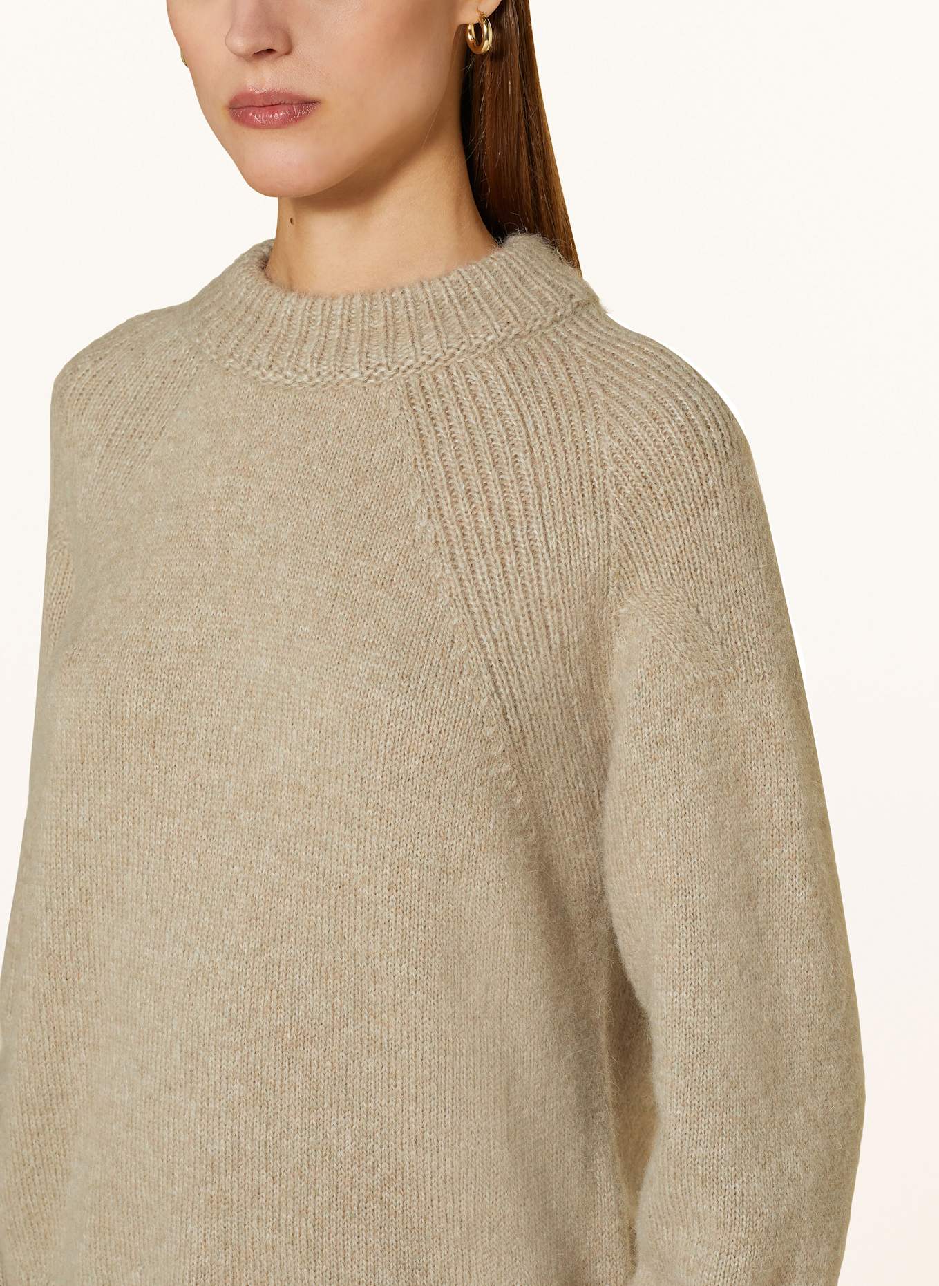CLOSED Philosophy Di Lorenzo Serafini cropped pinstripe shirt, Farbe: HELLGRÜN/ BEIGE (Bild 4)