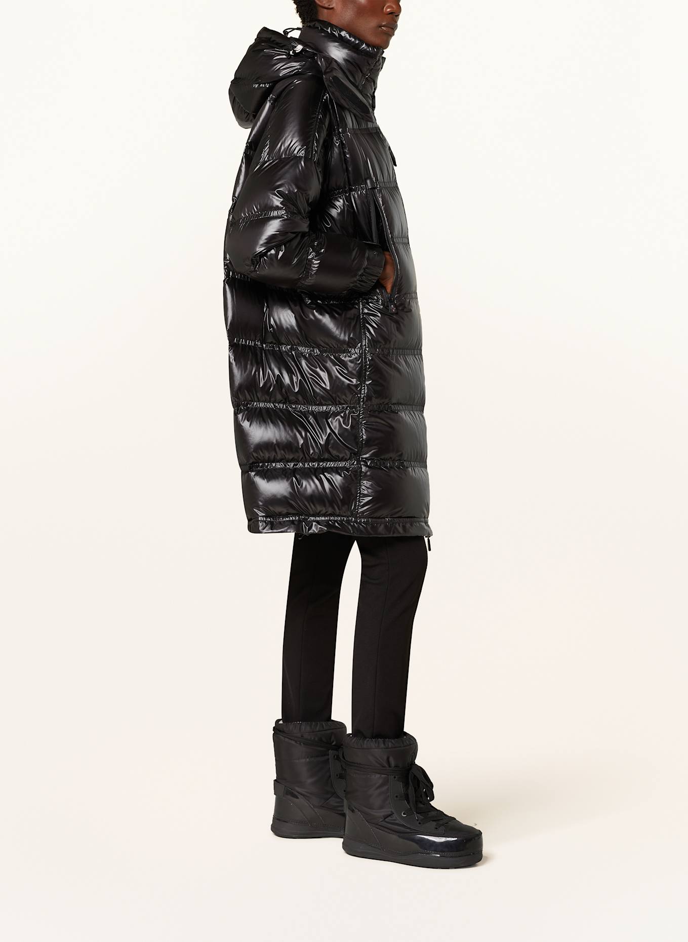 MONCLER GRENOBLE Oversized-Daunenmantel ROCHELAIRS: SCHWARZ