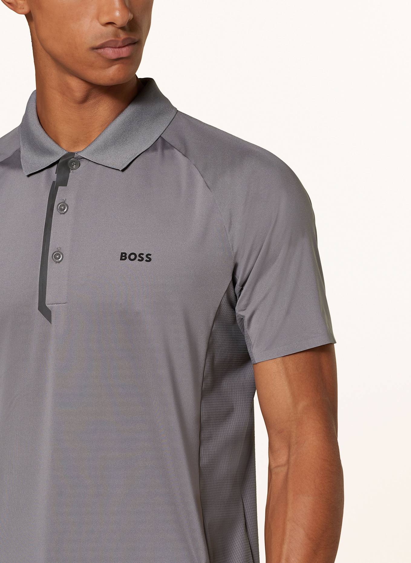 BOSS Performance polo shirt PADDYTECH, Color: BLUE GRAY (Image 4)