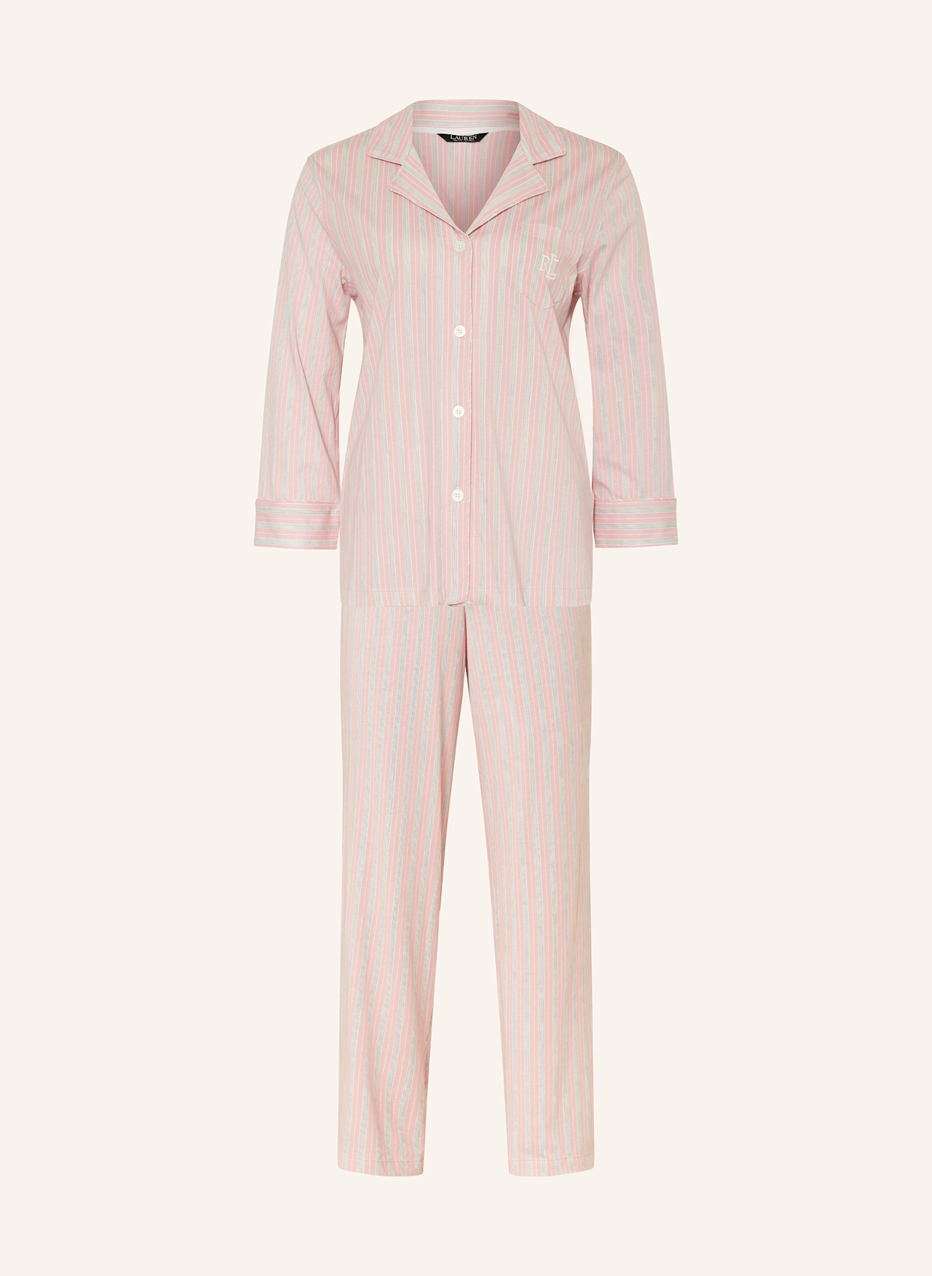 LAUREN RALPH LAUREN Pajamas, Color: LIGHT PINK/ WHITE (Image 1)