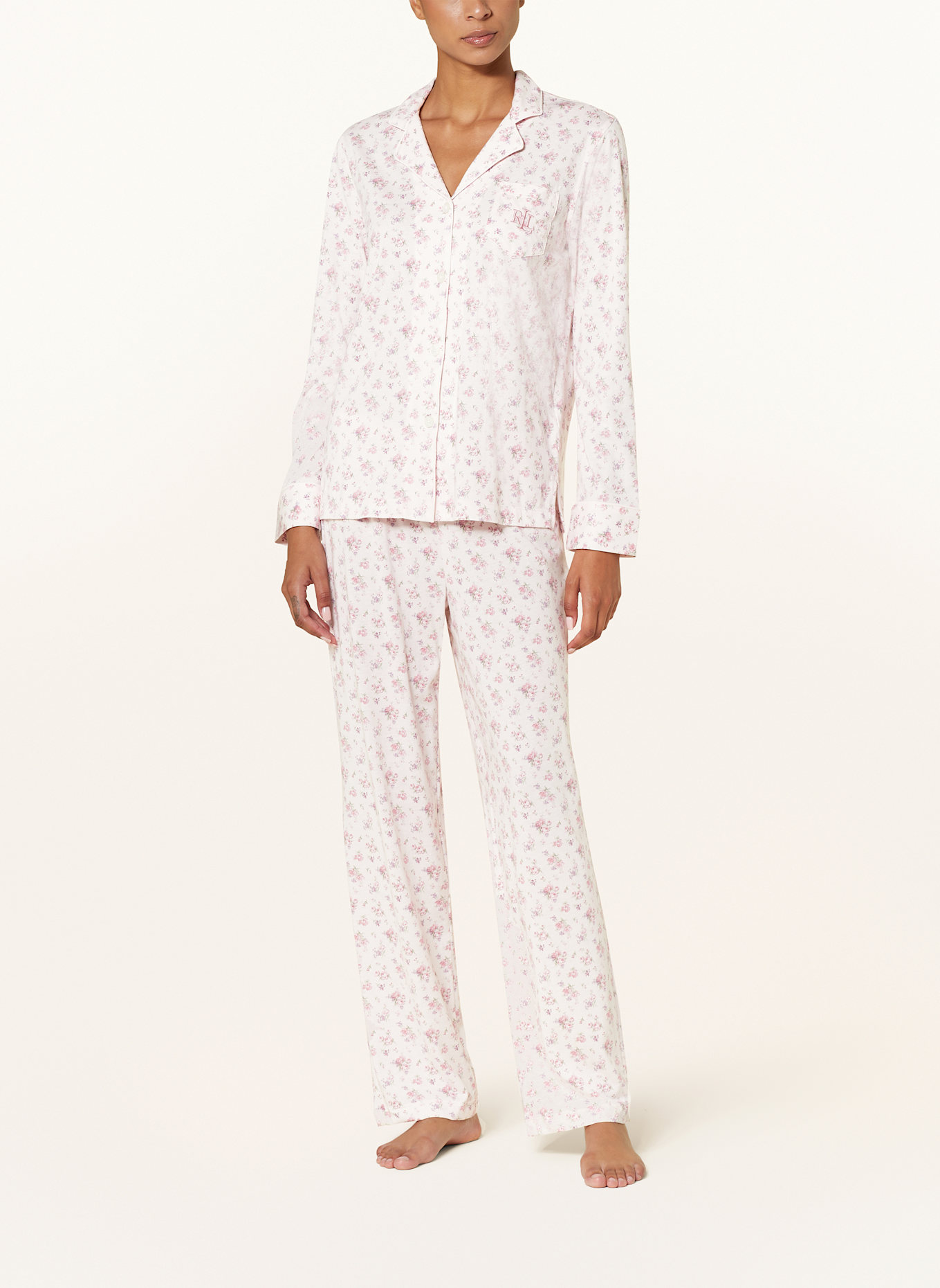 LAUREN RALPH LAUREN Pajamas, Color: LIGHT PINK/ GREEN (Image 2)