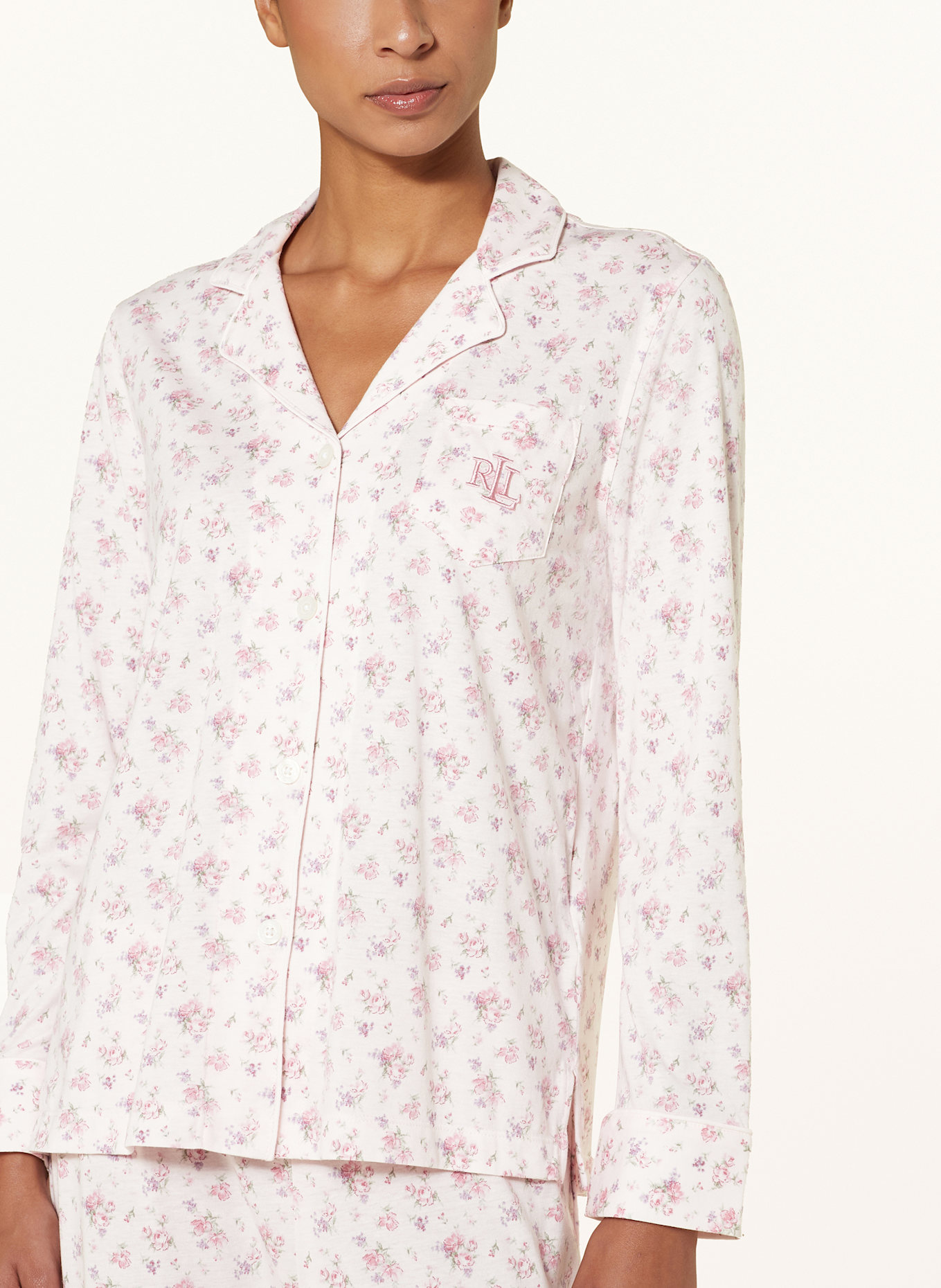 LAUREN RALPH LAUREN Pajamas, Color: LIGHT PINK/ GREEN (Image 4)