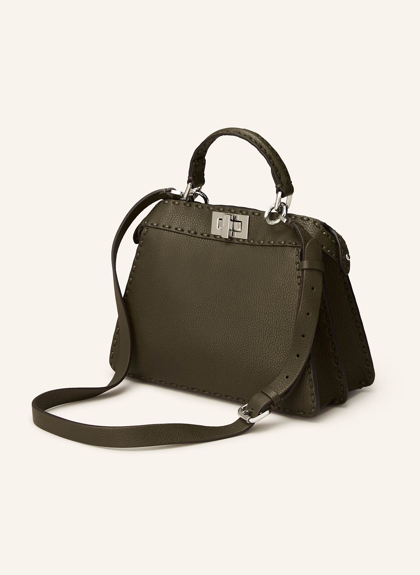 Small black fendi handbag hot sale