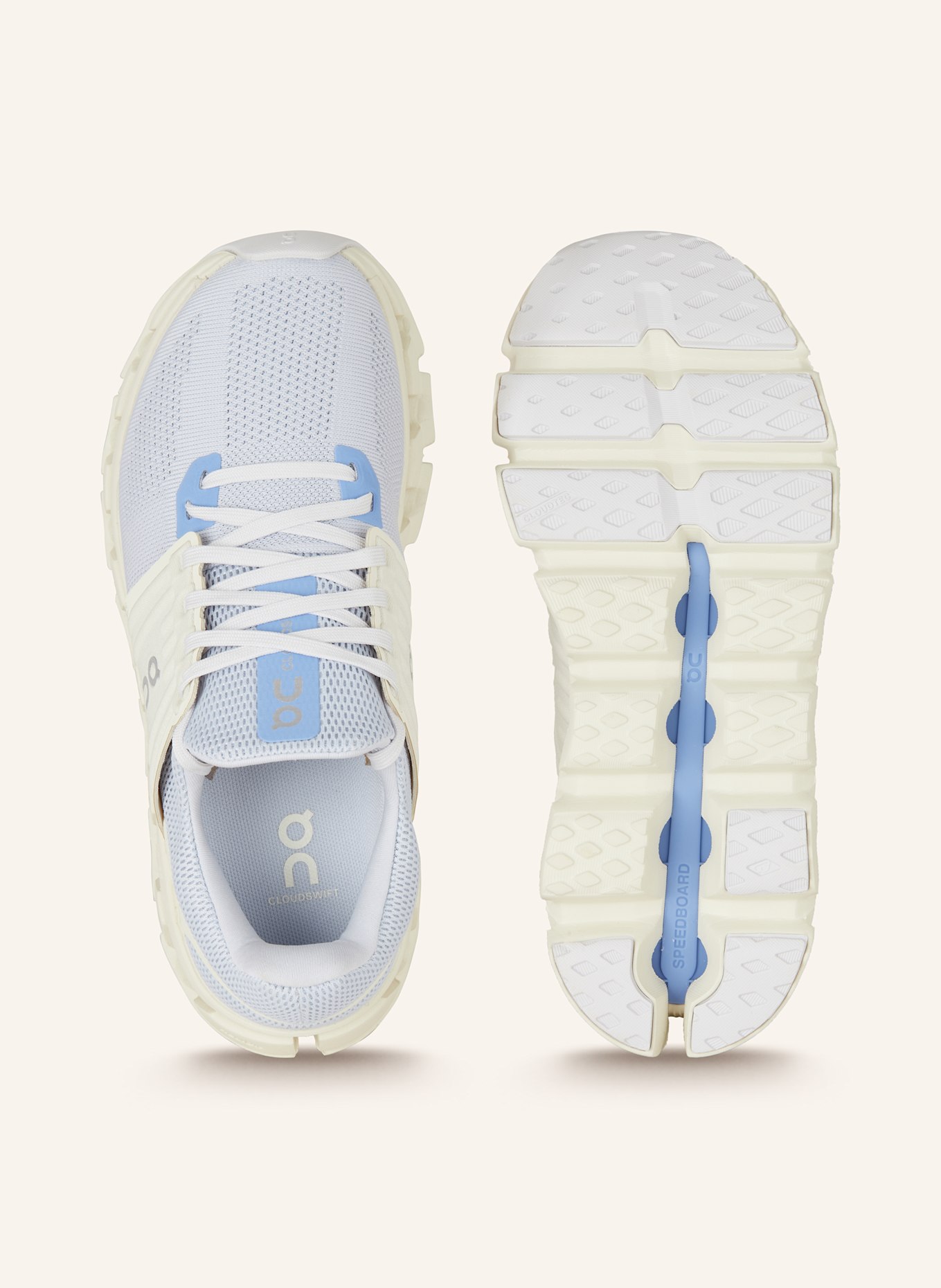 On Sneaker CLOUDSWIFT 3 AD, Farbe: HELLBLAU/ CREME (Bild 5)