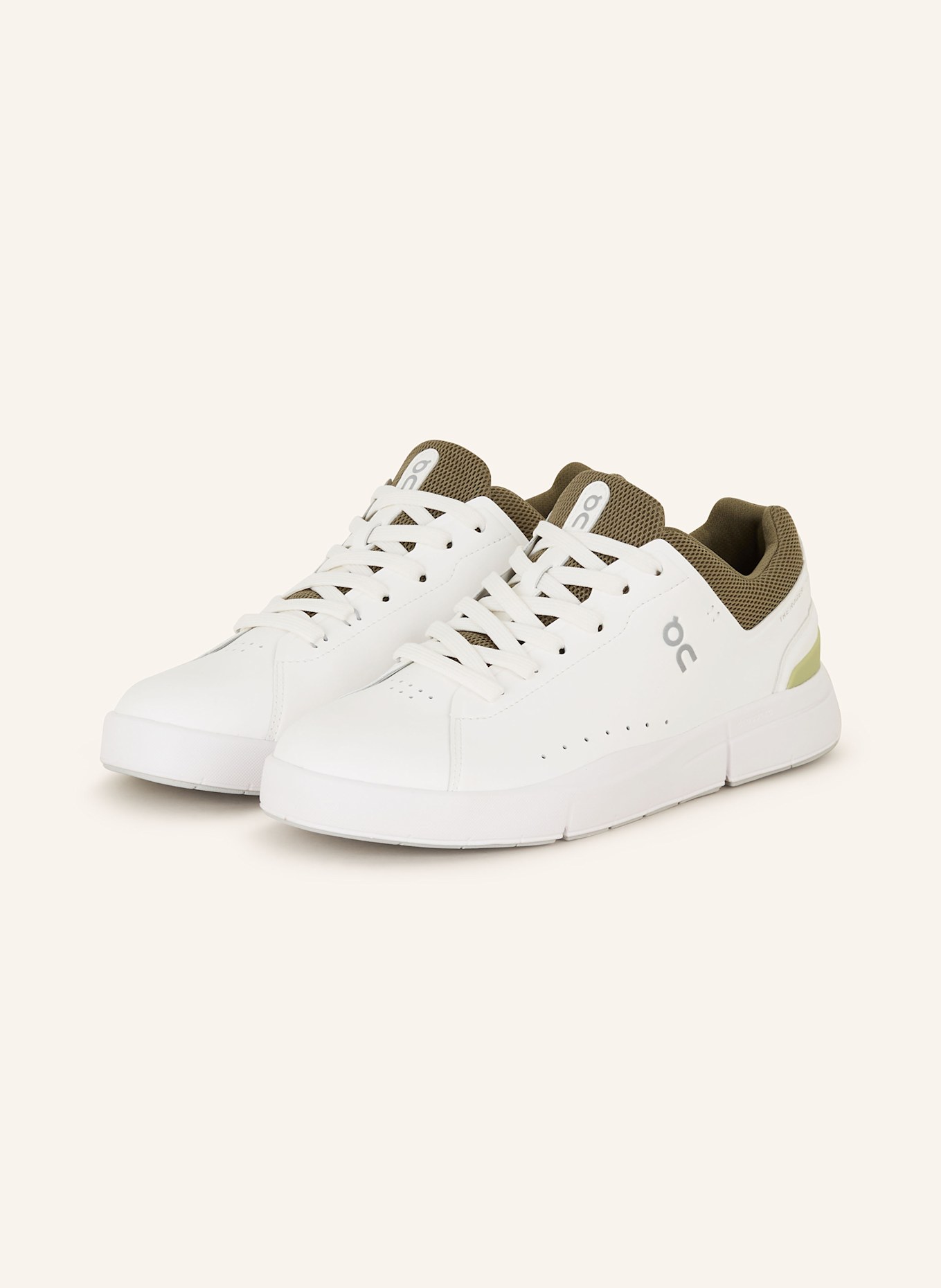 On Sneakers THE ROGER ADVANTAGE, Color: WHITE/ OLIVE (Image 1)