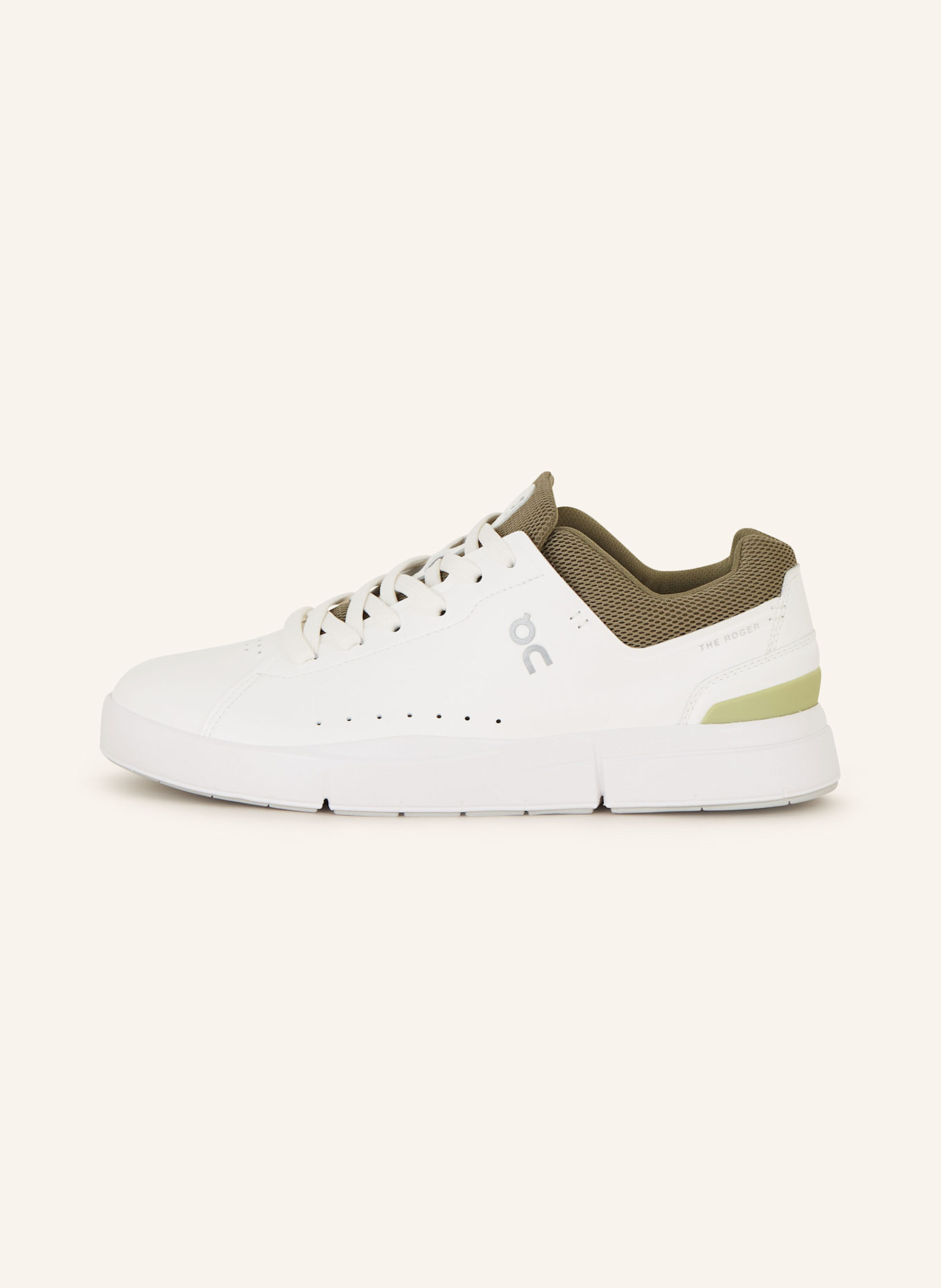 On Sneakers THE ROGER ADVANTAGE, Color: WHITE/ OLIVE (Image 4)