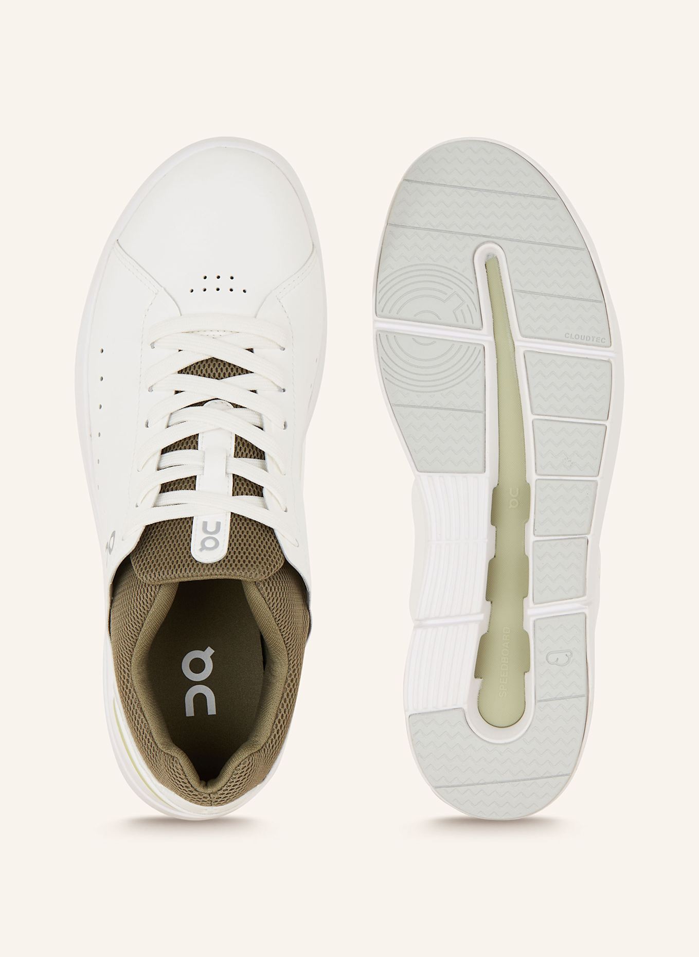 On Sneakers THE ROGER ADVANTAGE, Color: WHITE/ OLIVE (Image 5)