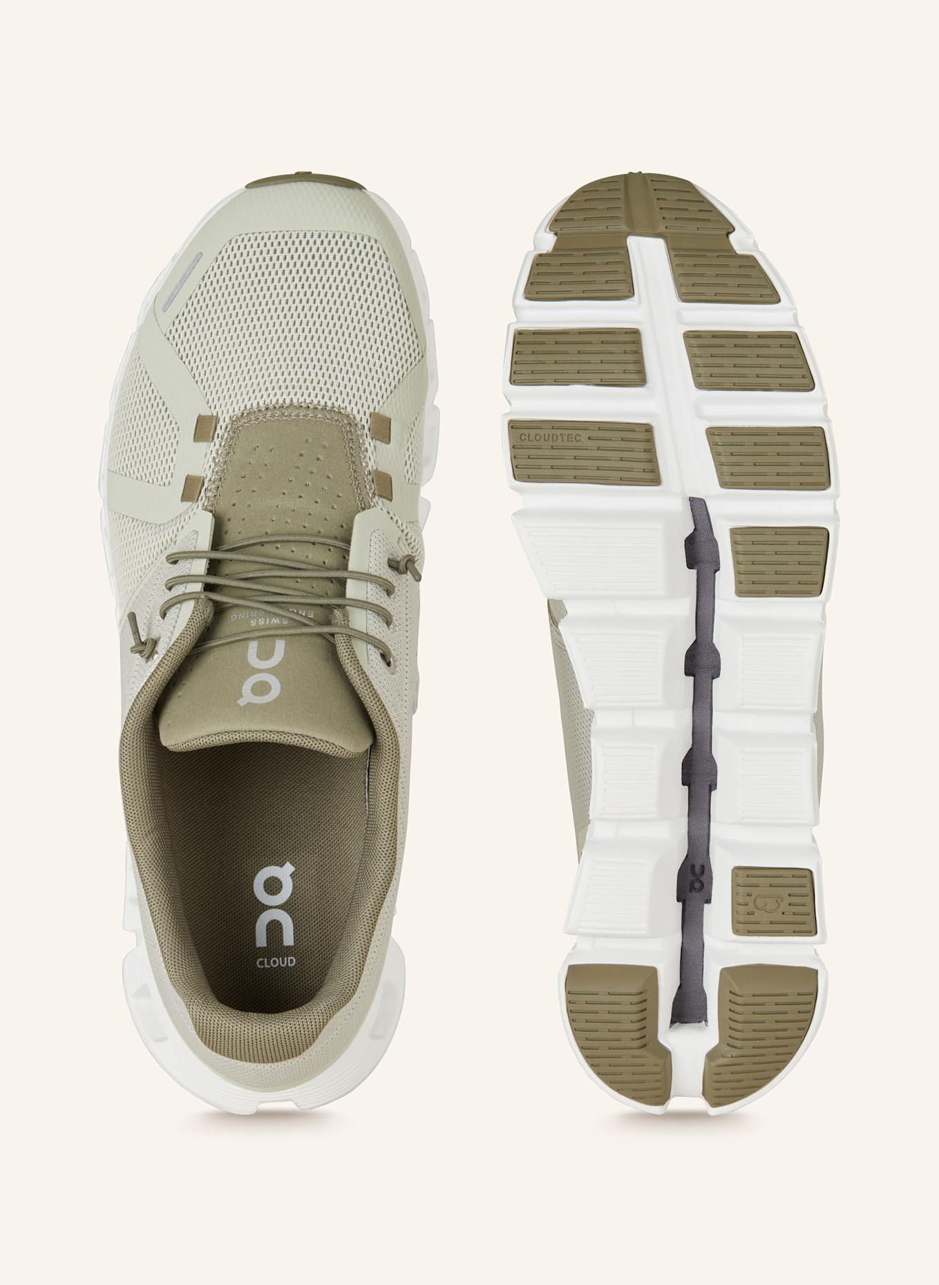 On Sneaker CLOUD 5: HELLGRÜN