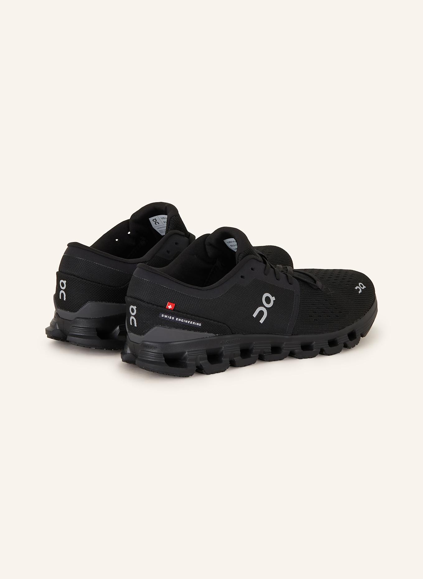 On Fitnessschuhe CLOUD X 4, Farbe: SCHWARZ (Bild 2)