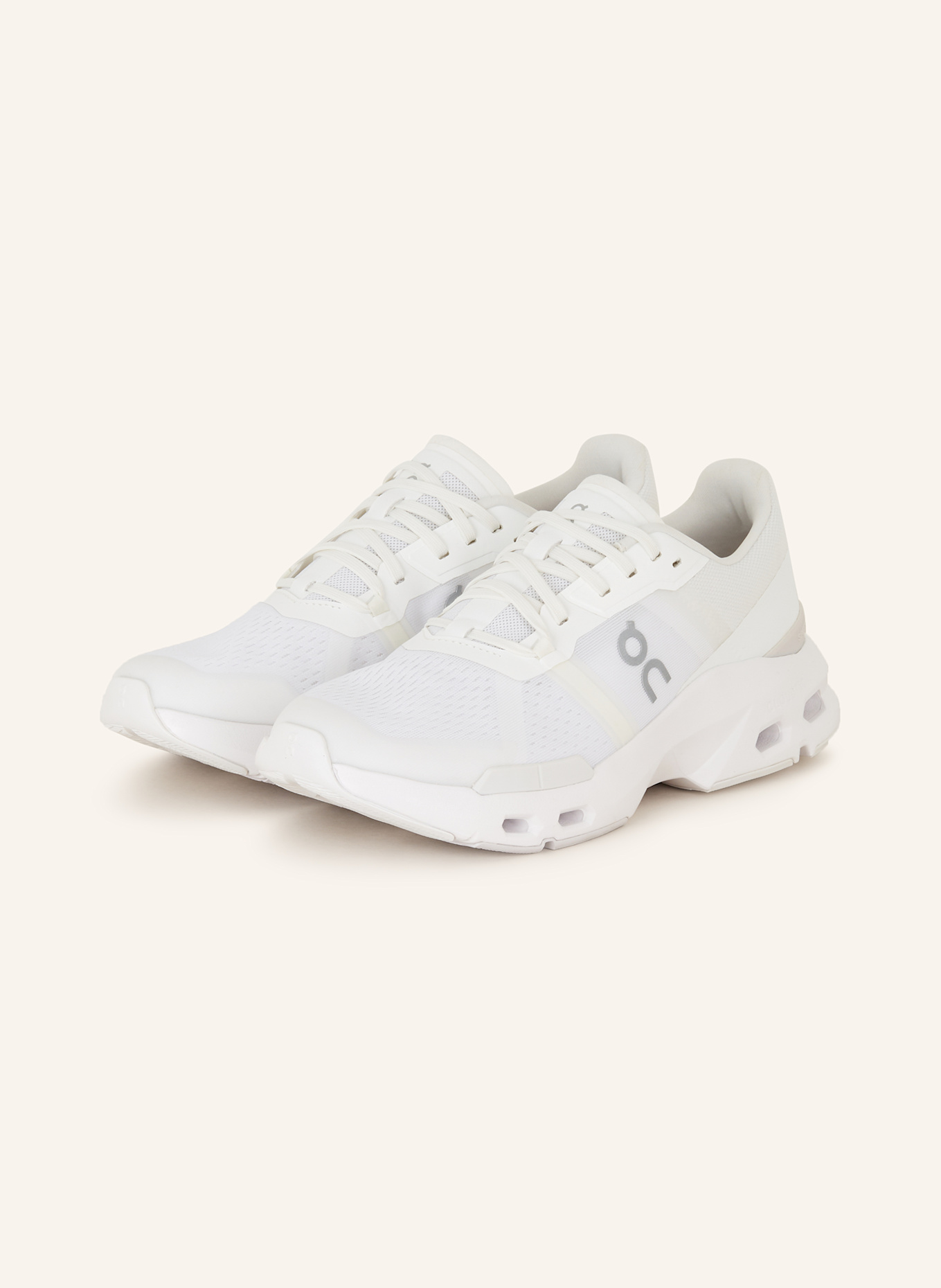 On Fitness shoes CLOUDPULSE, Color: WHITE/ LIGHT GRAY/ ECRU (Image 1)