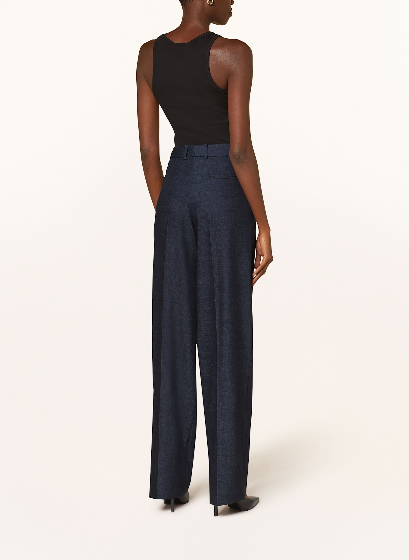 BOSS Spodnie marlena TALECO2: GRANATOWY