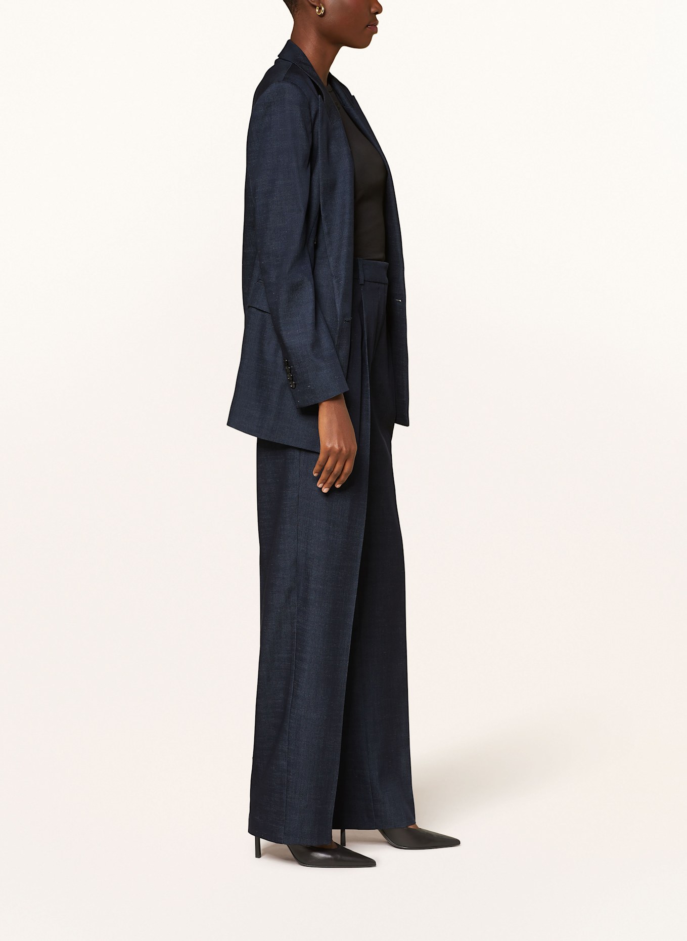 BOSS Spodnie marlena TALECO2: GRANATOWY