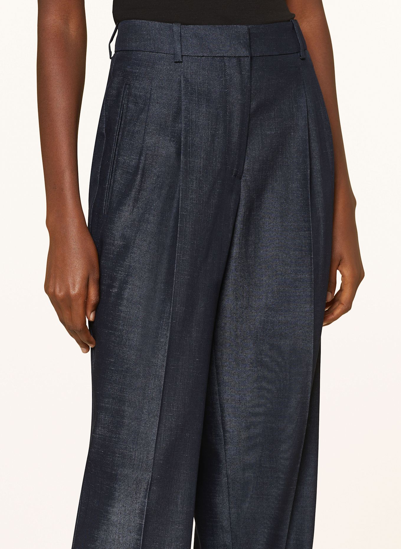 BOSS Spodnie marlena TALECO2: GRANATOWY