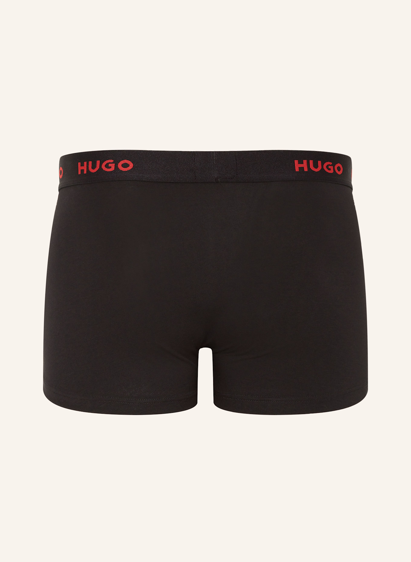 HUGO 3-pack boxer shorts: BLACK