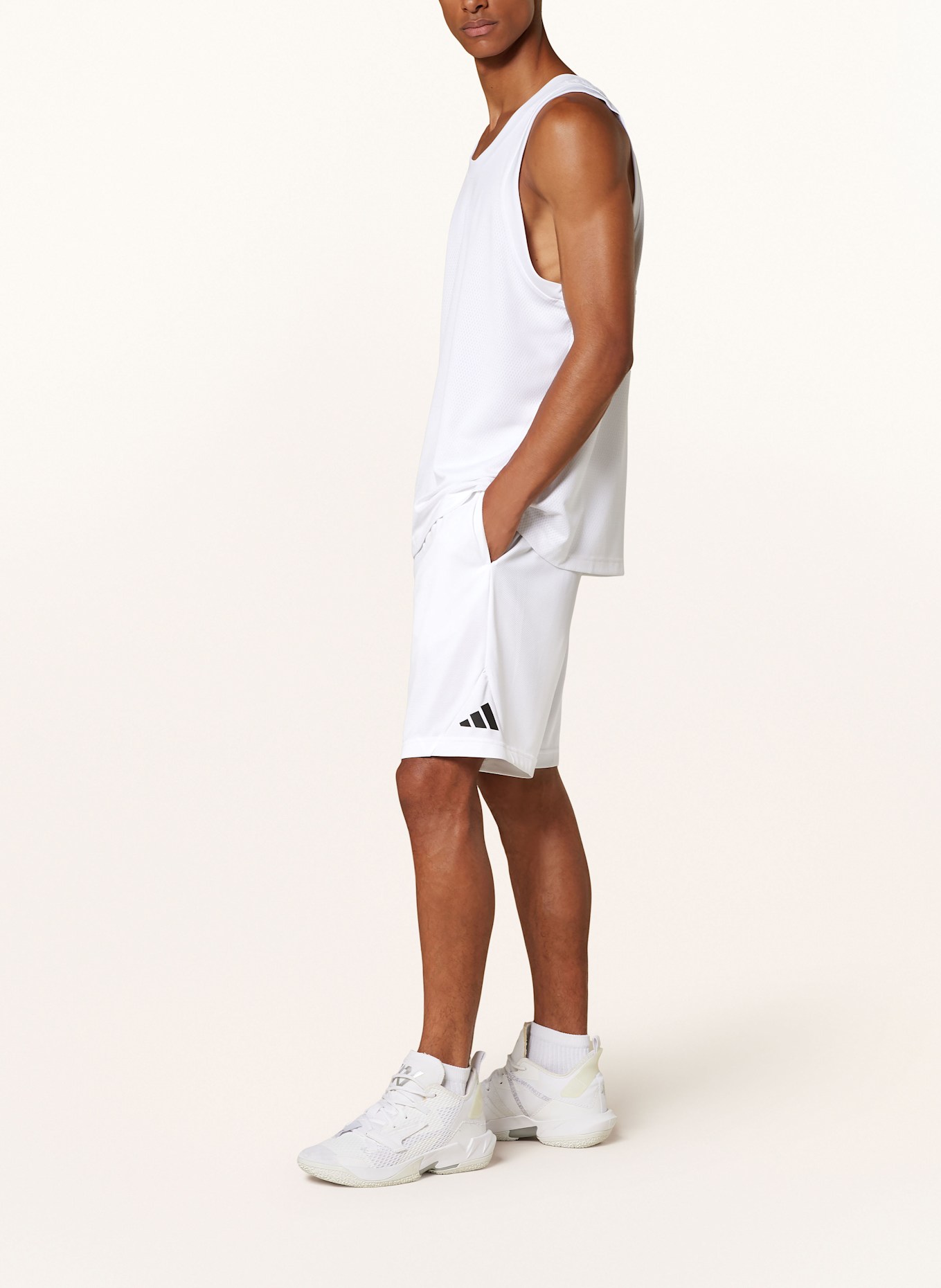 adidas Basketball shorts BOS, Color: WHITE (Image 4)