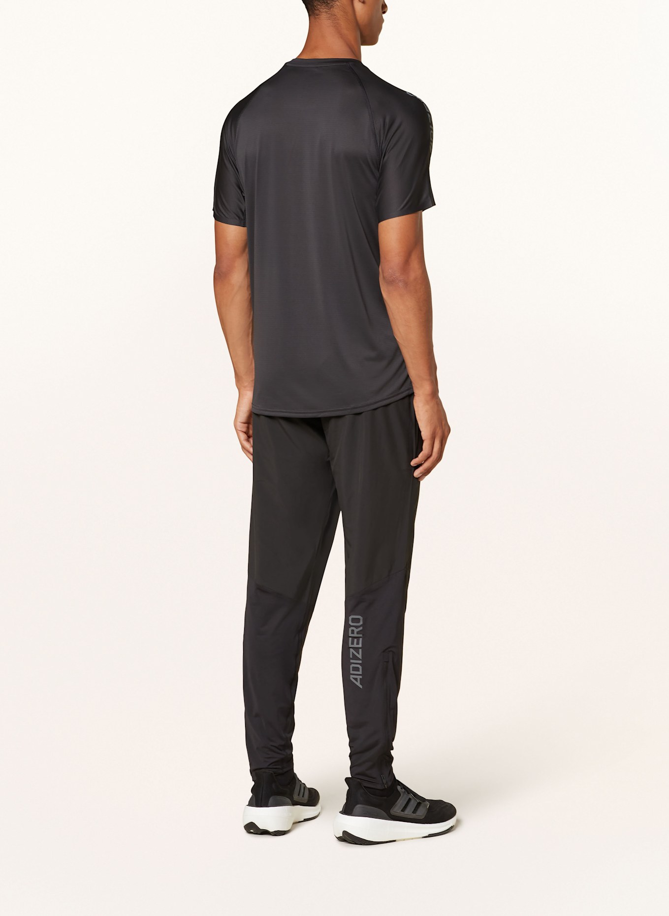 adidas ADIZERO running pants in black