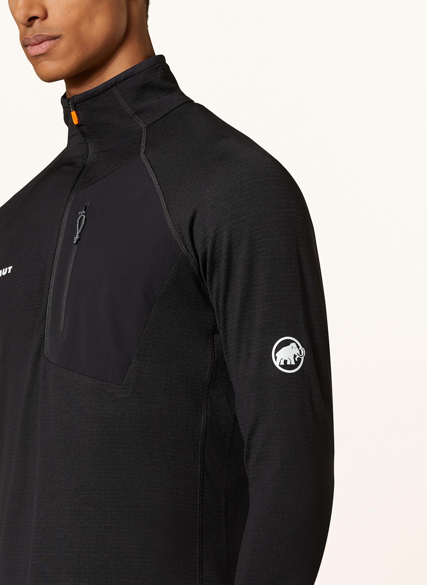 MAMMUT Midlayer Pullover AENERGY LIGHT HALF ZIP, Farbe: SCHWARZ (Bild 4)