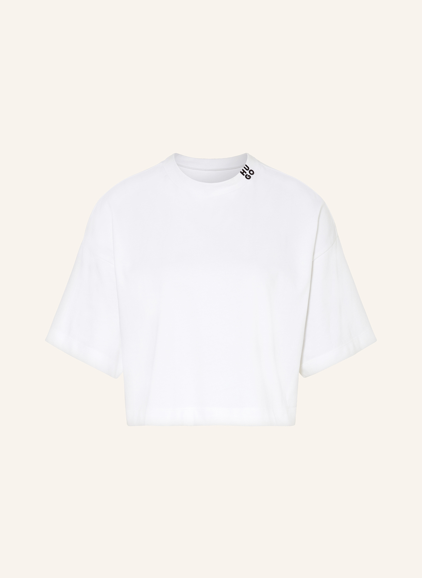 HUGO Cropped shirt DAMELODY, Color: WHITE (Image 1)