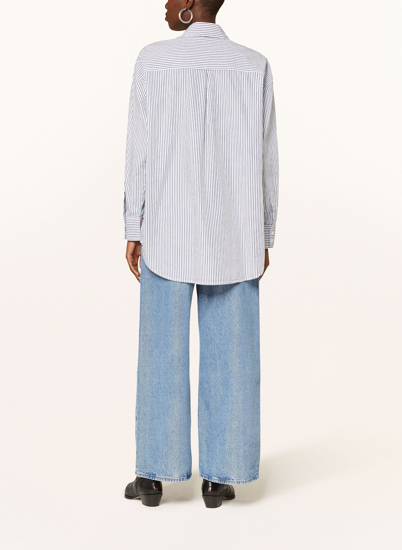 Levi's® Oversized-Hemdbluse PIECED LOLA: WEISS / SCHWARZ