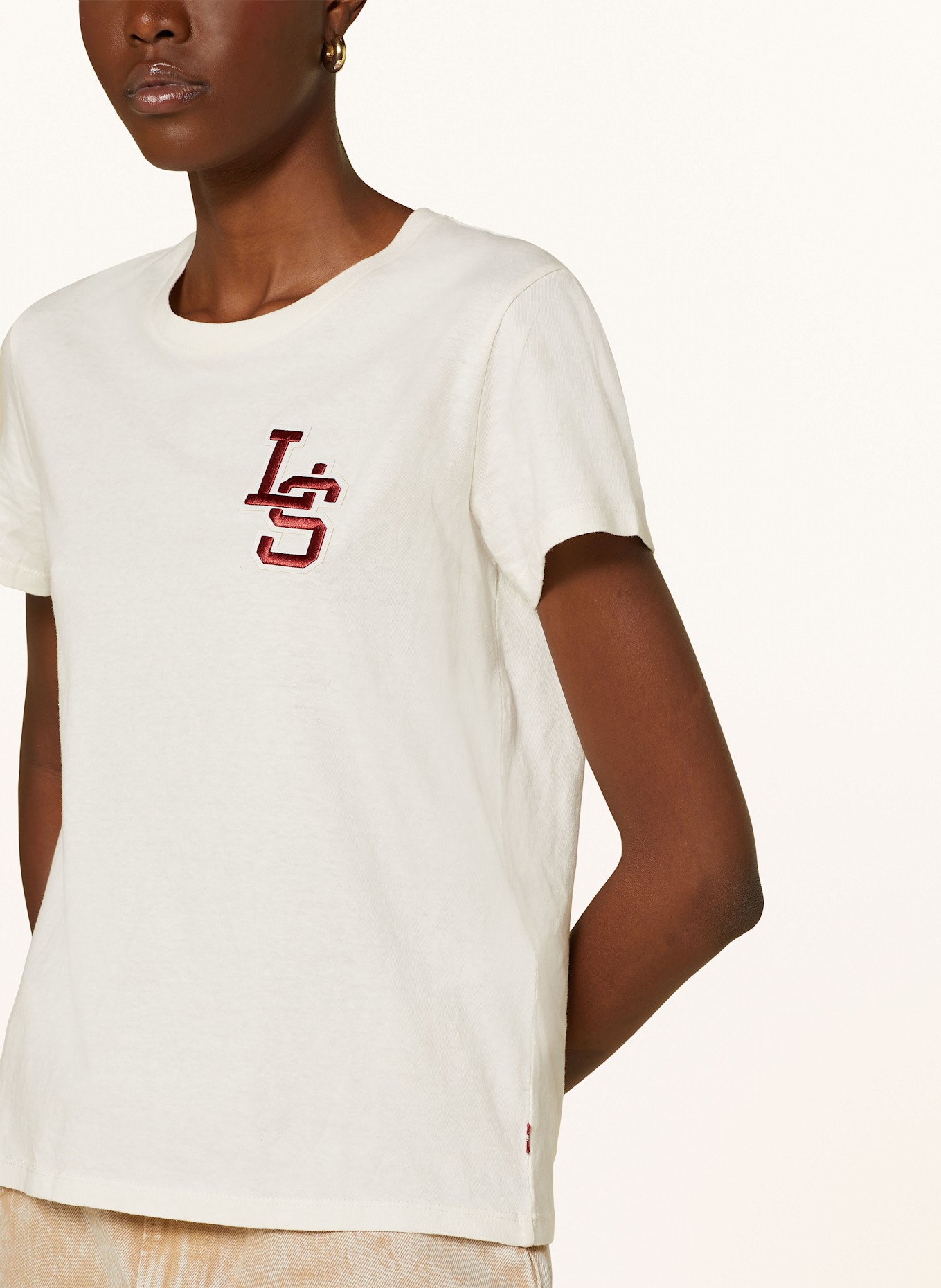 Levi's® T-shirt THE PERFECT TEE, Color: CREAM (Image 4)