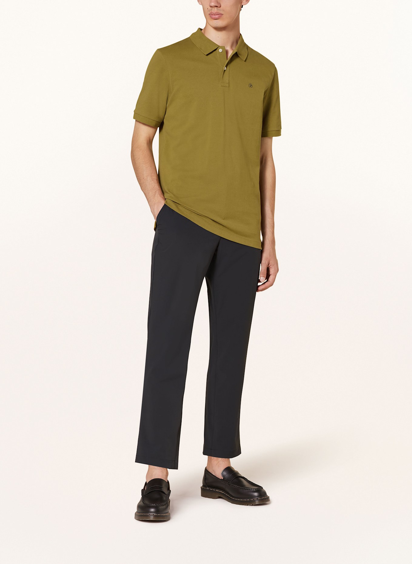 SCOTCH & SODA Piqué polo shirt, Color: OLIVE (Image 2)