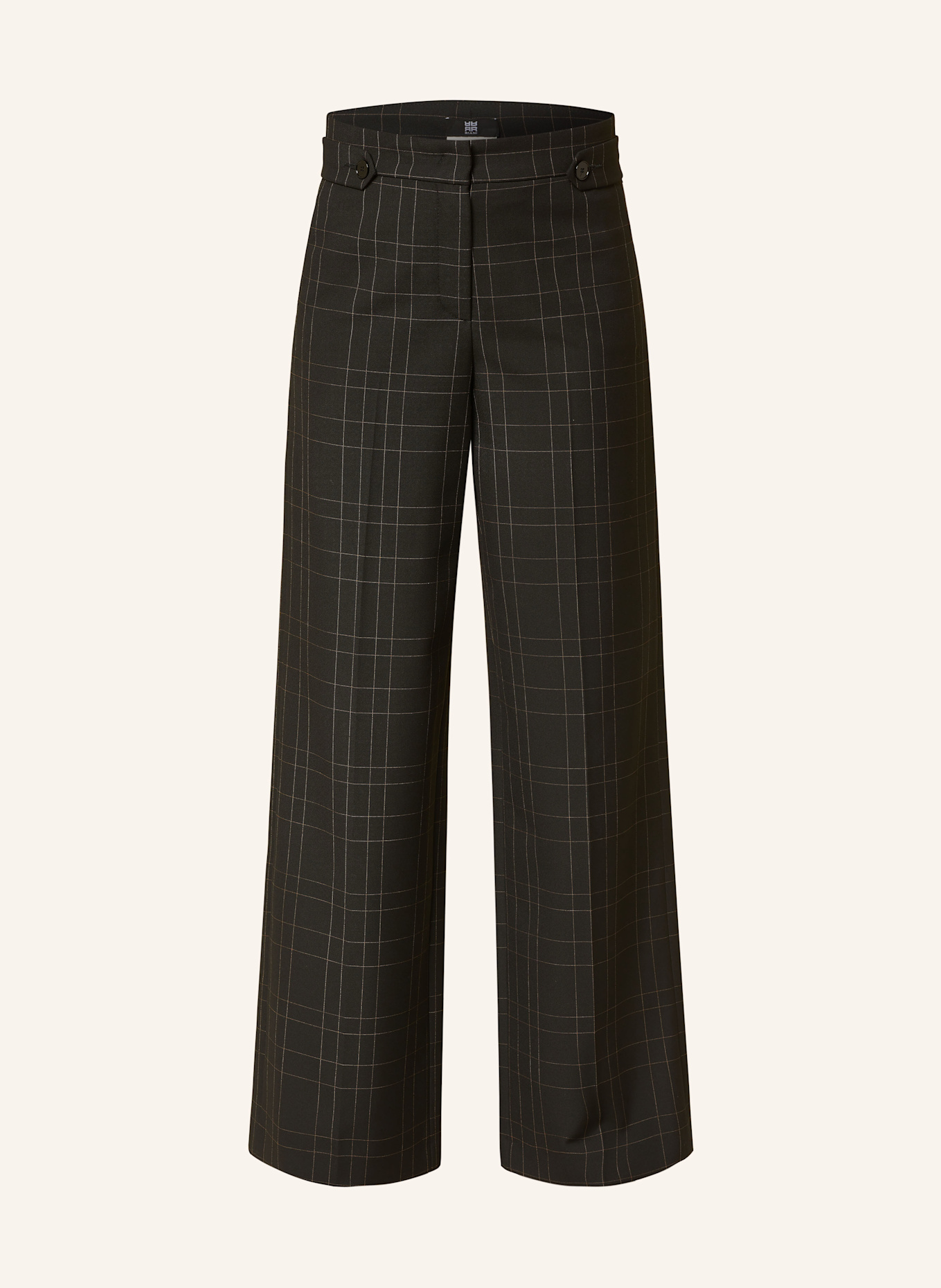 RIANI Wide leg trousers, Color: BLACK/ COGNAC (Image 1)