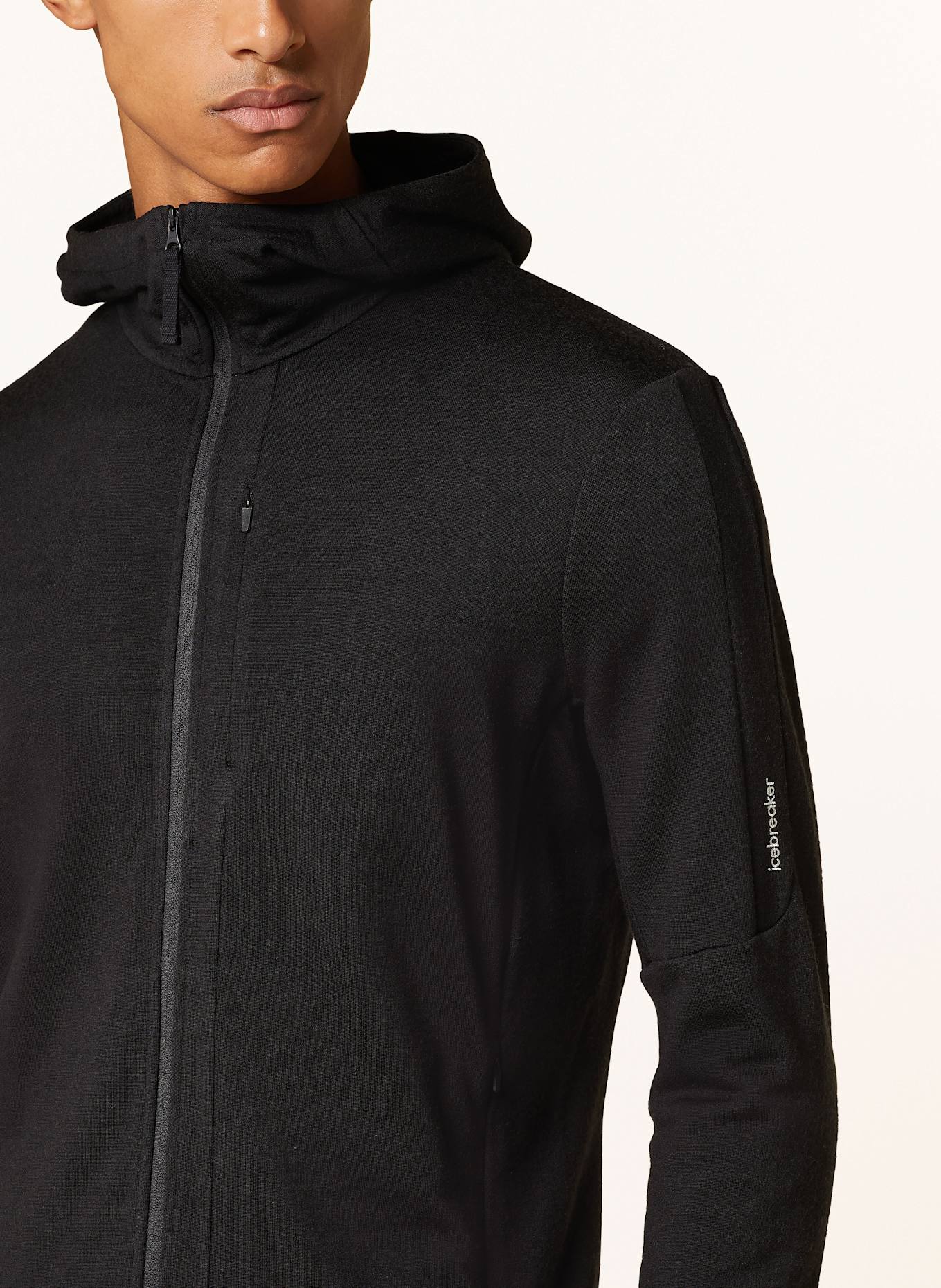icebreaker Kurtka jako warstwa środkowa MERINO 260 QUANTUM IV: CZARNY