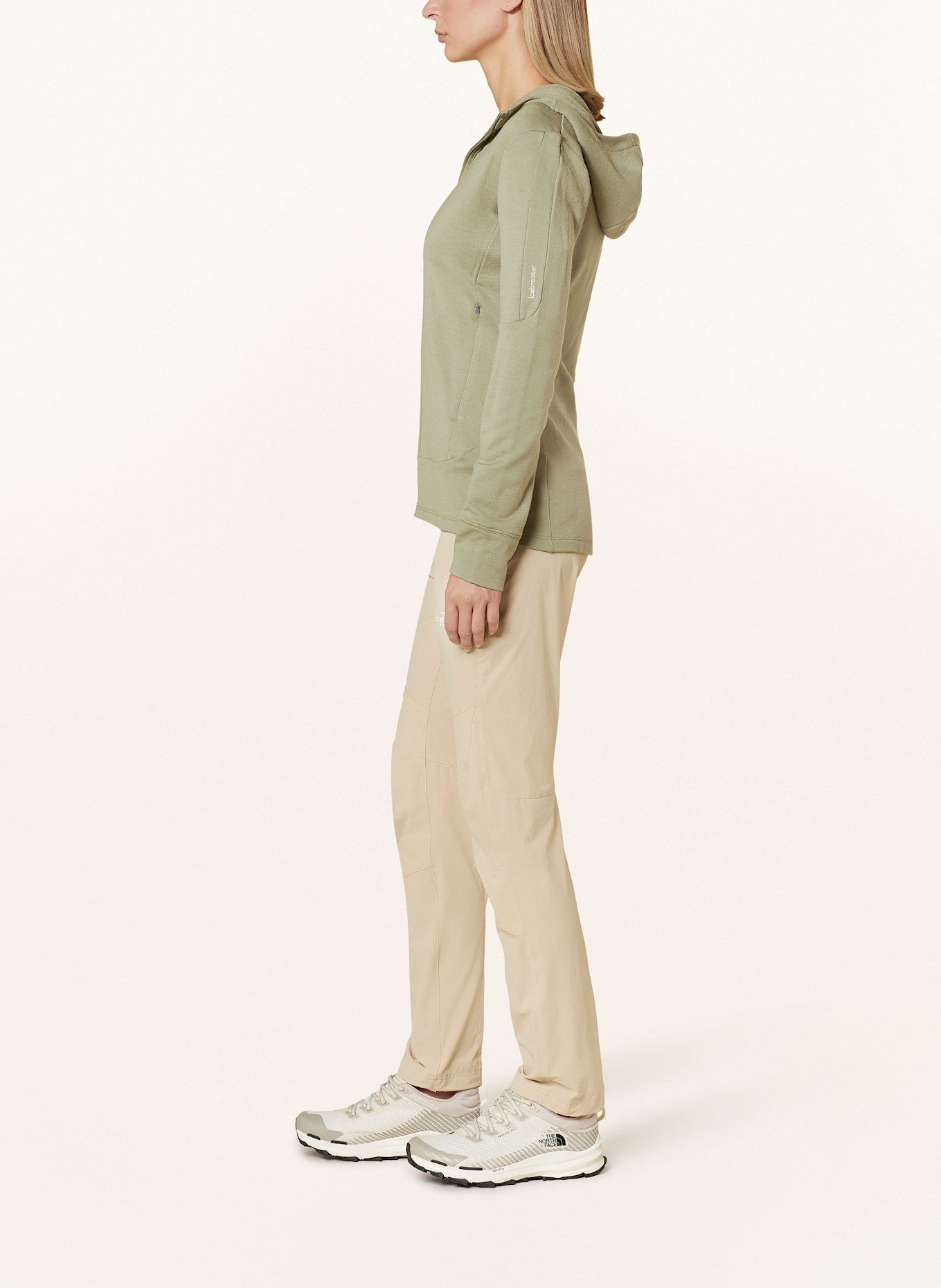 icebreaker Midlayer-Jacke MERINO 260 QUANTUM IV aus Merinowolle: HELLGRÜN