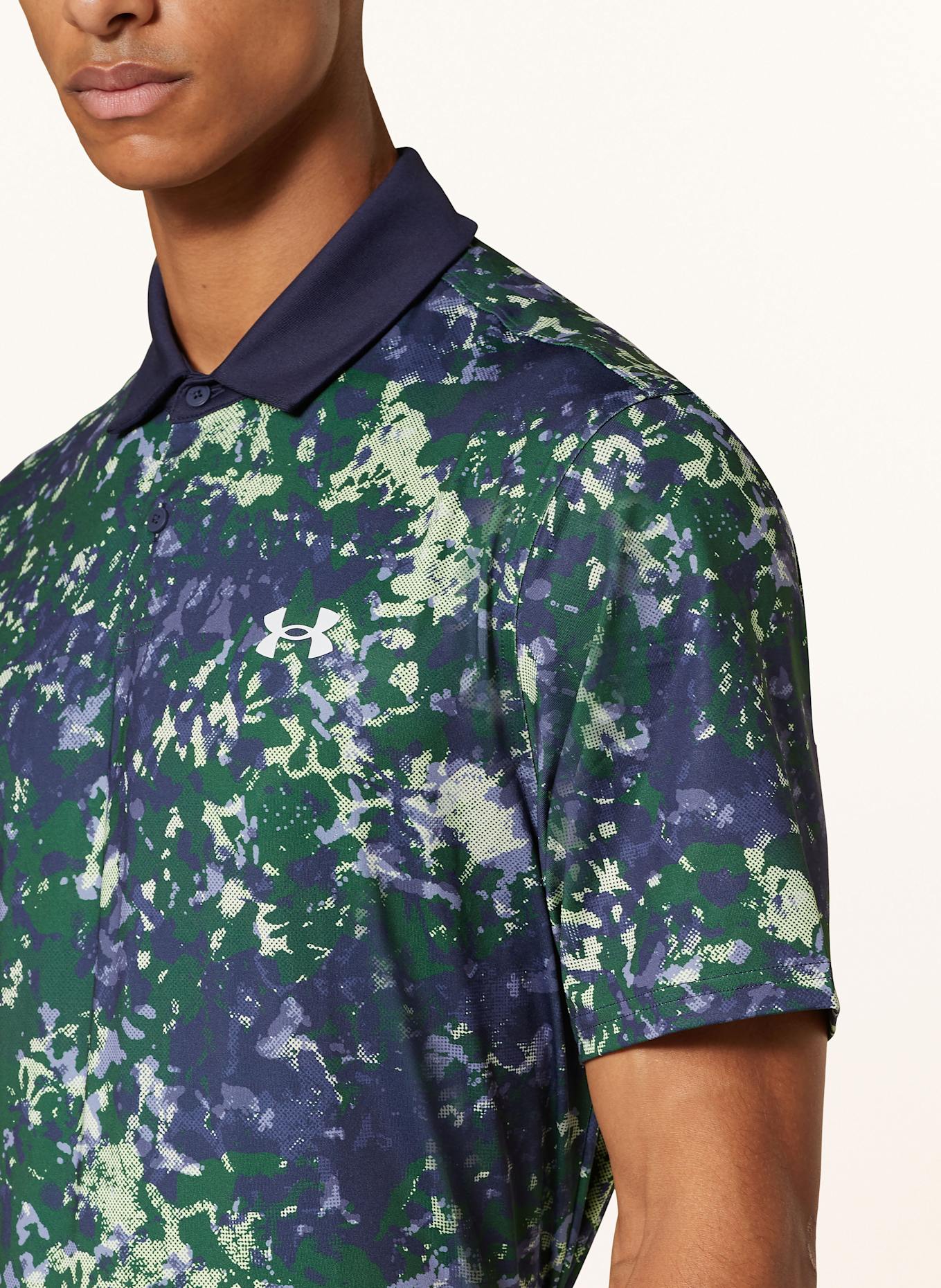 Under armour yellow polo discount