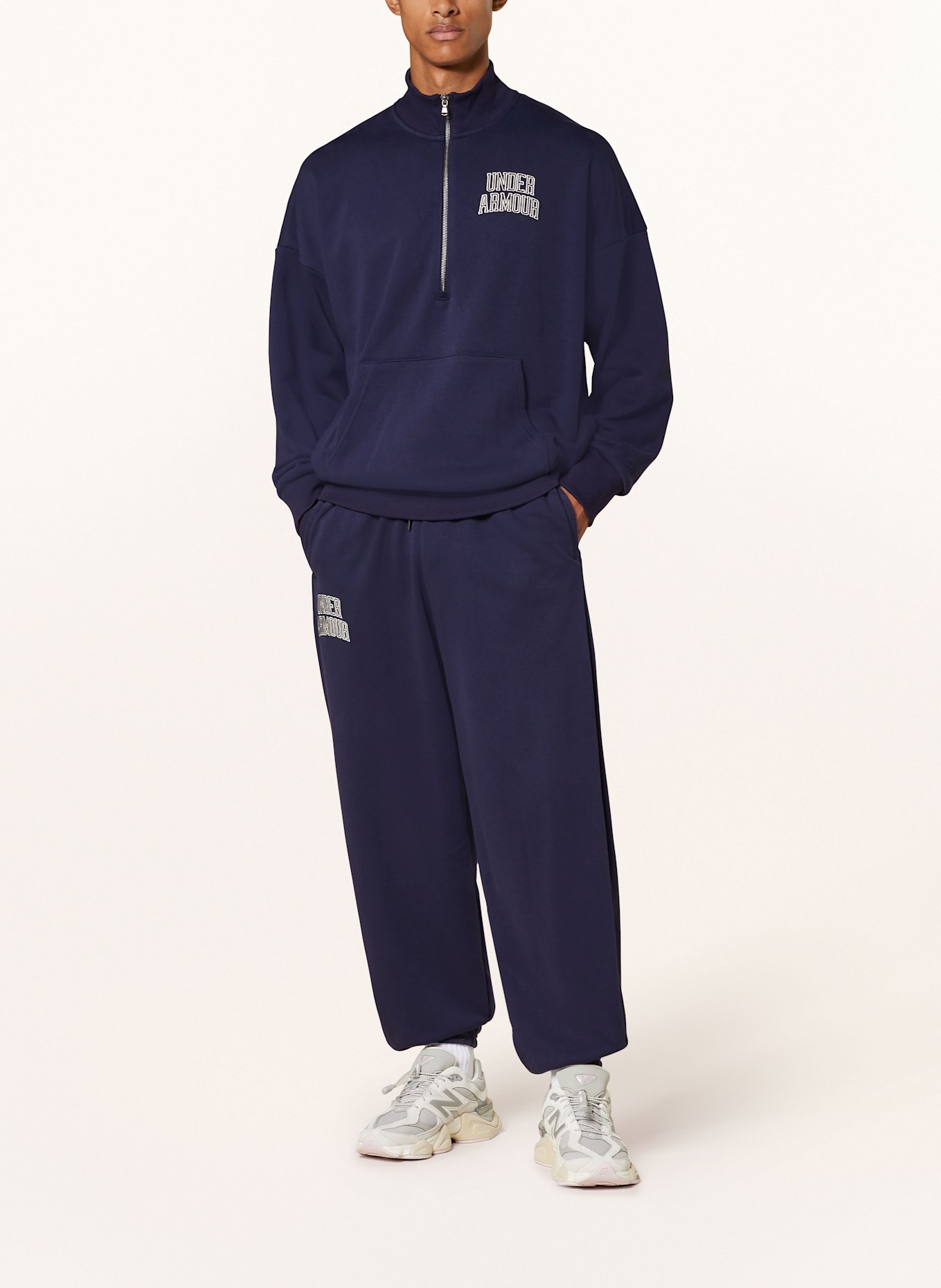 UNDER ARMOUR Tepláky UA ICON: TMAVĚ MODRÁ