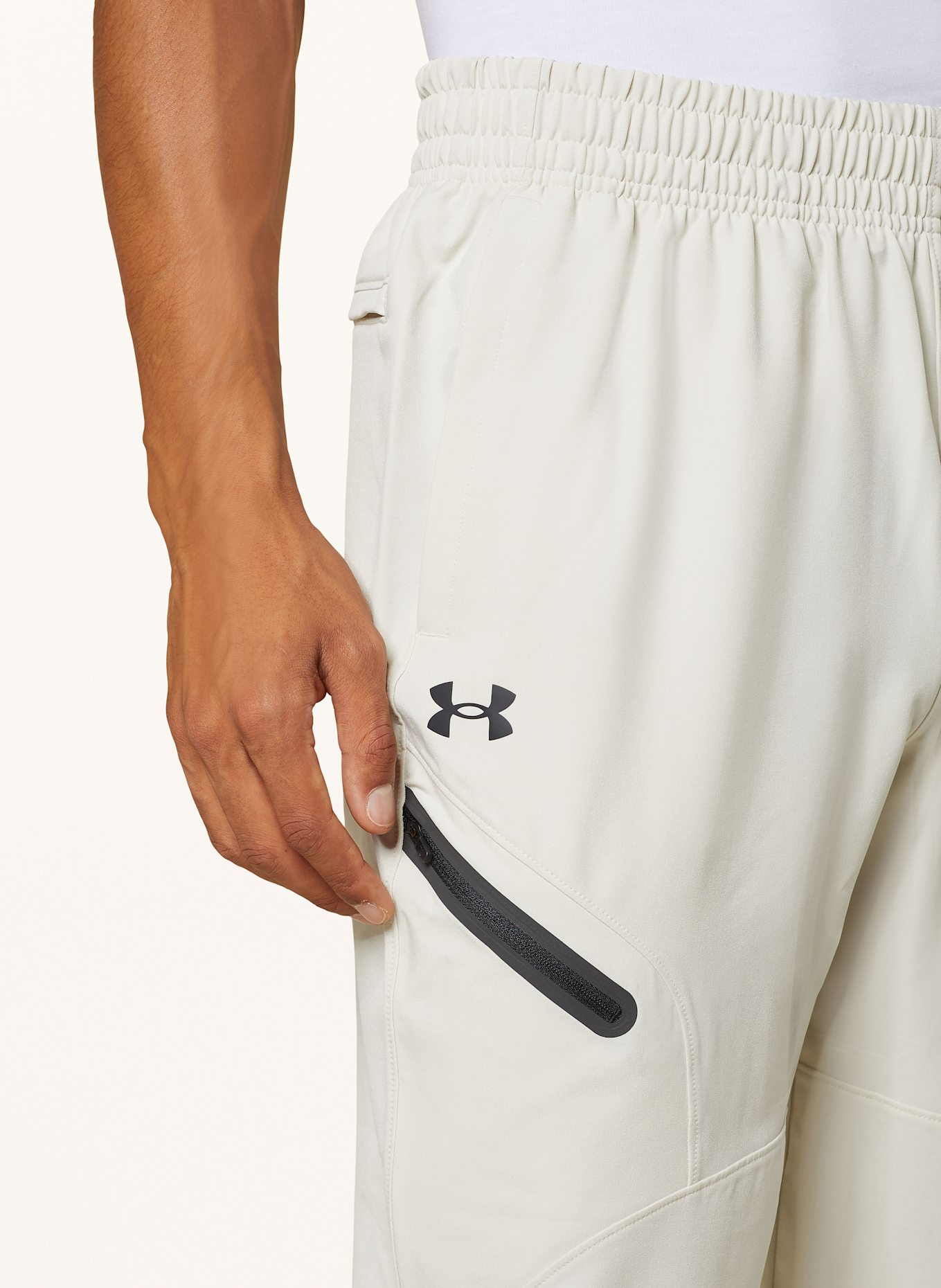 UNDER ARMOUR Training pants UNSTOPPABLE, Color: CREAM (Image 5)