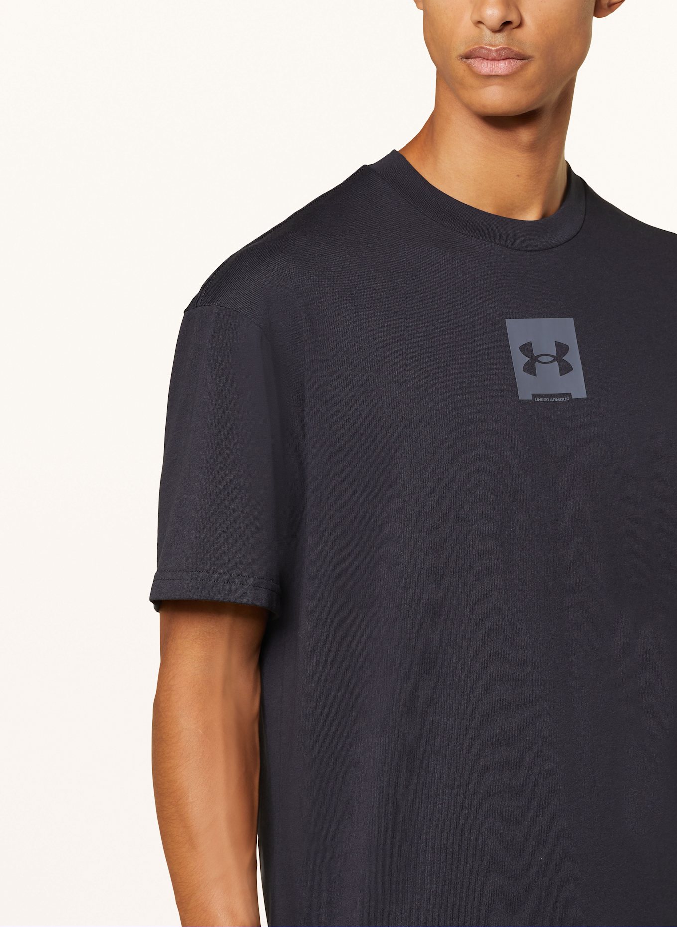 UNDER ARMOUR Oversized shirt HEAVYWEIGHT, Color: BLACK (Image 4)